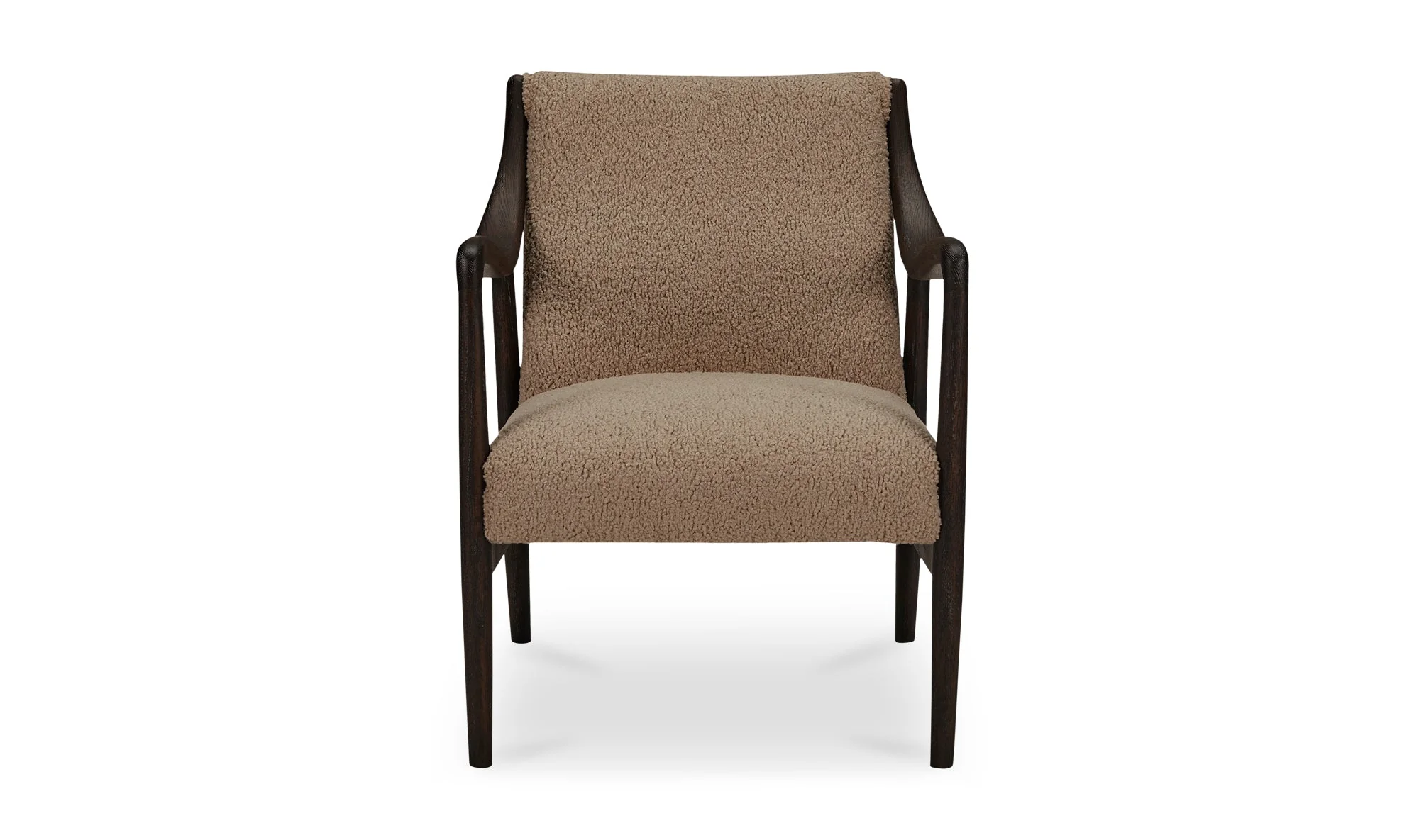 Yates Accent Chair Beige Faux Shearling
