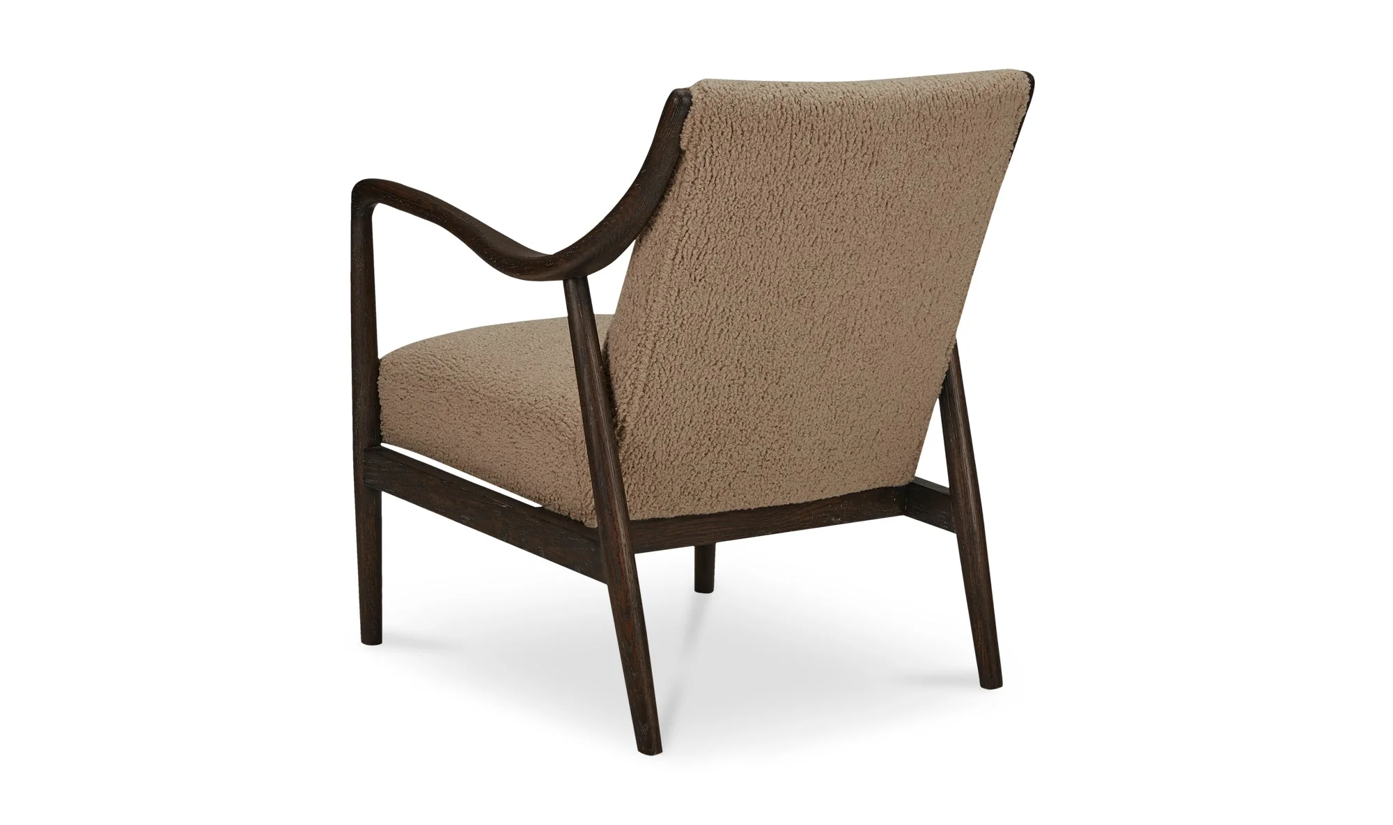Yates Accent Chair Beige Faux Shearling - Image 8
