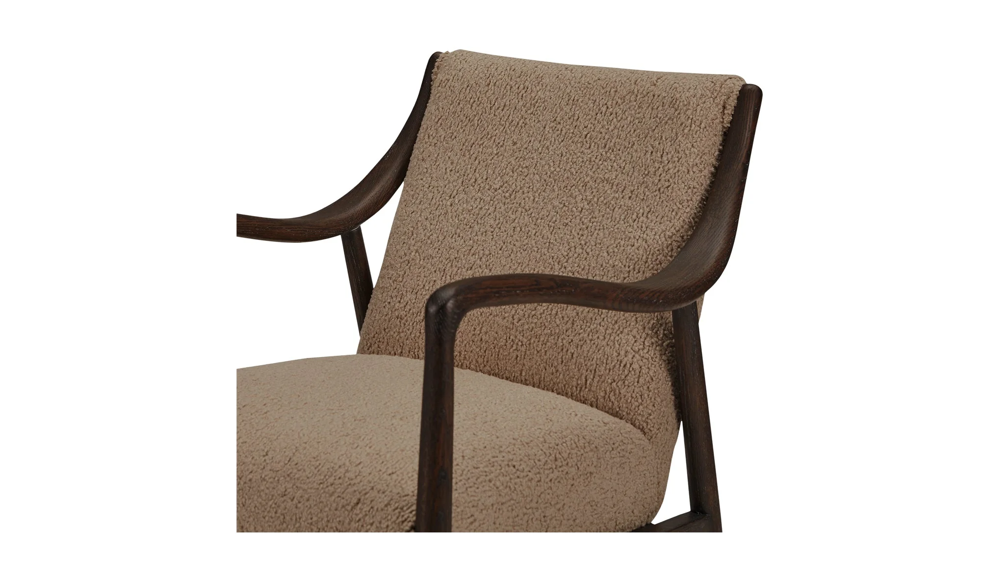 Yates Accent Chair Beige Faux Shearling - Image 9