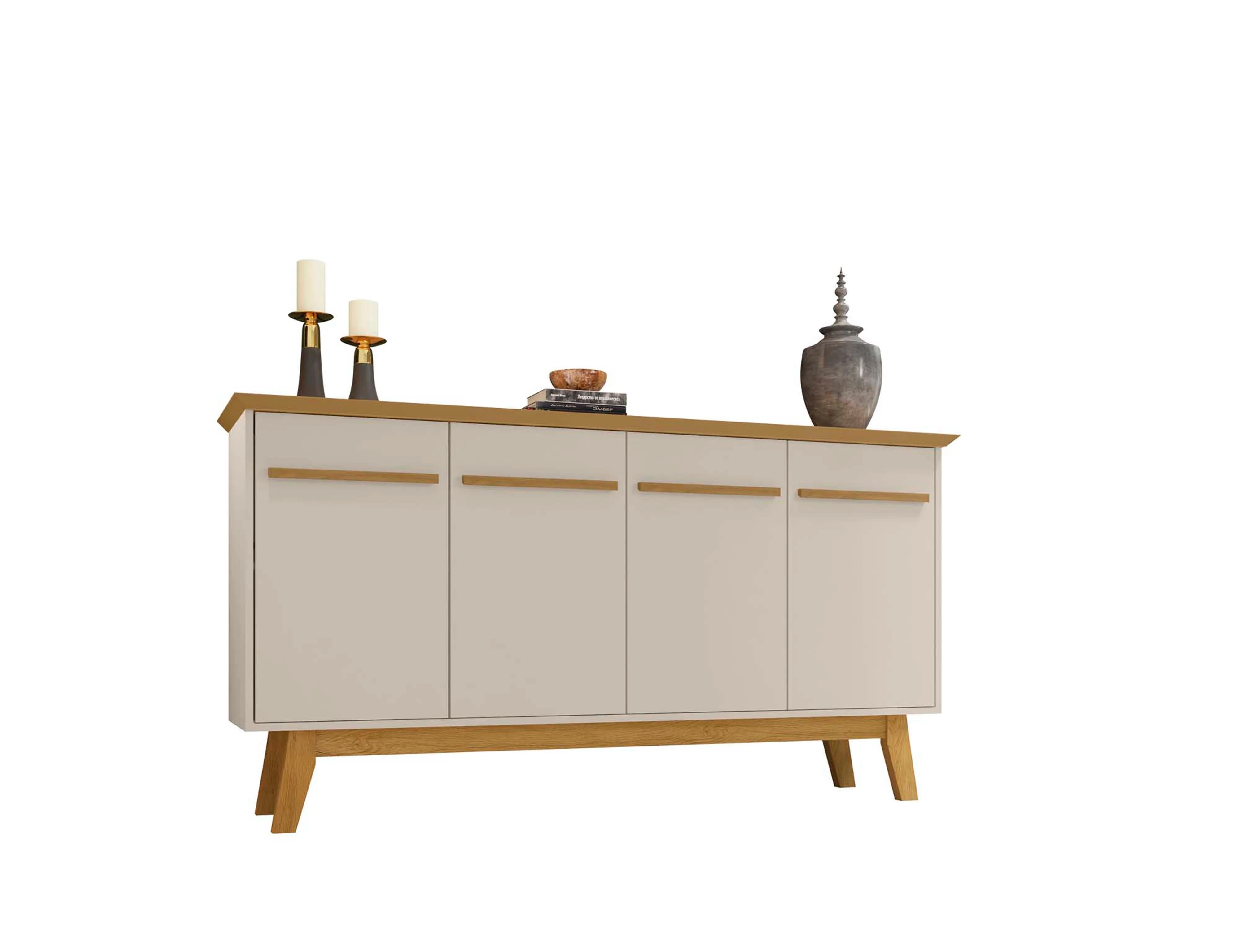 Yonkers 62.99 Sideboard in Off White and Cinnamon - Image 7
