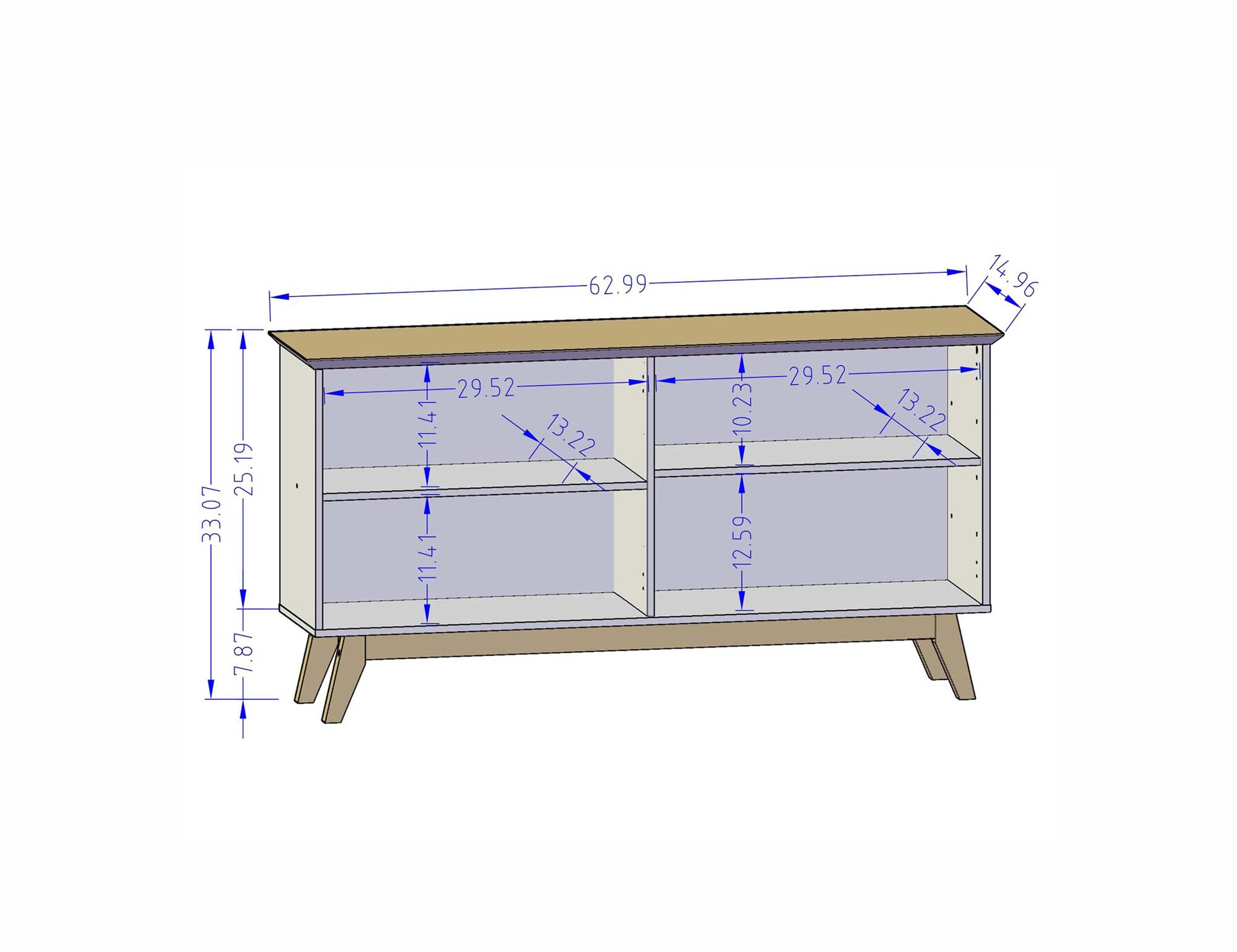 Yonkers 62.99 Sideboard in White - Image 3