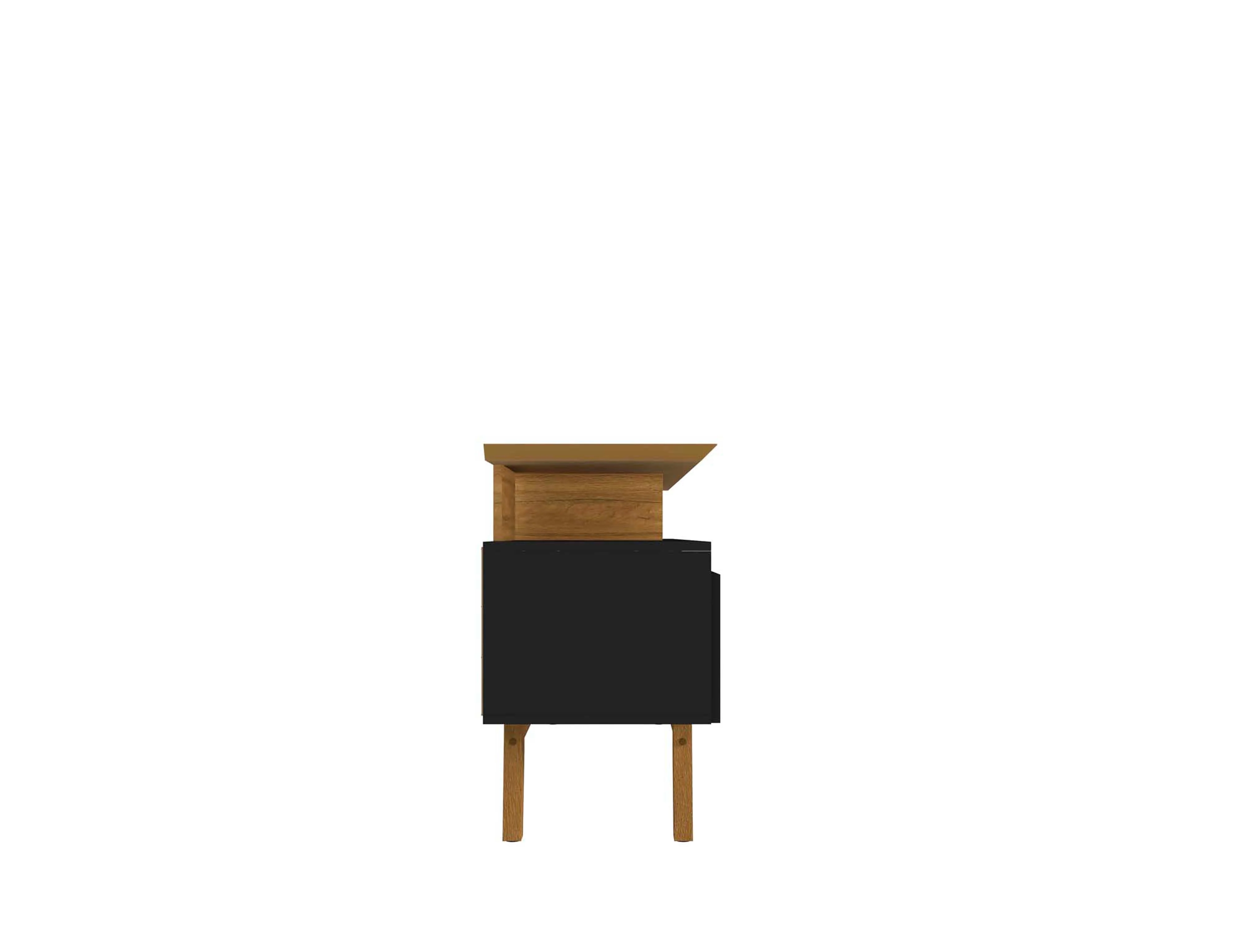 Yonkers 70.86 TV Stand in Black and Cinnamon - Image 5