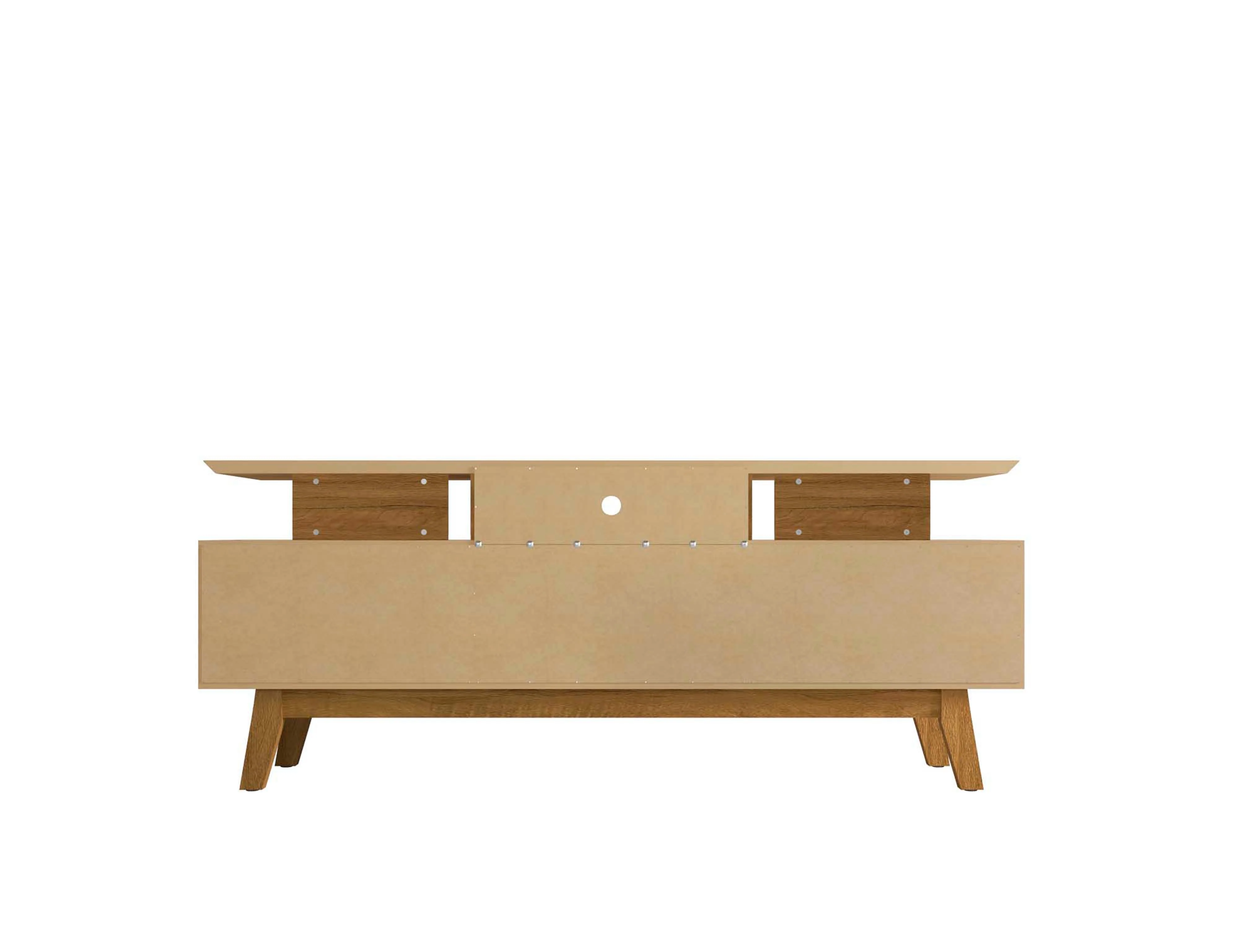 Yonkers 70.86 TV Stand in Black and Cinnamon - Image 9