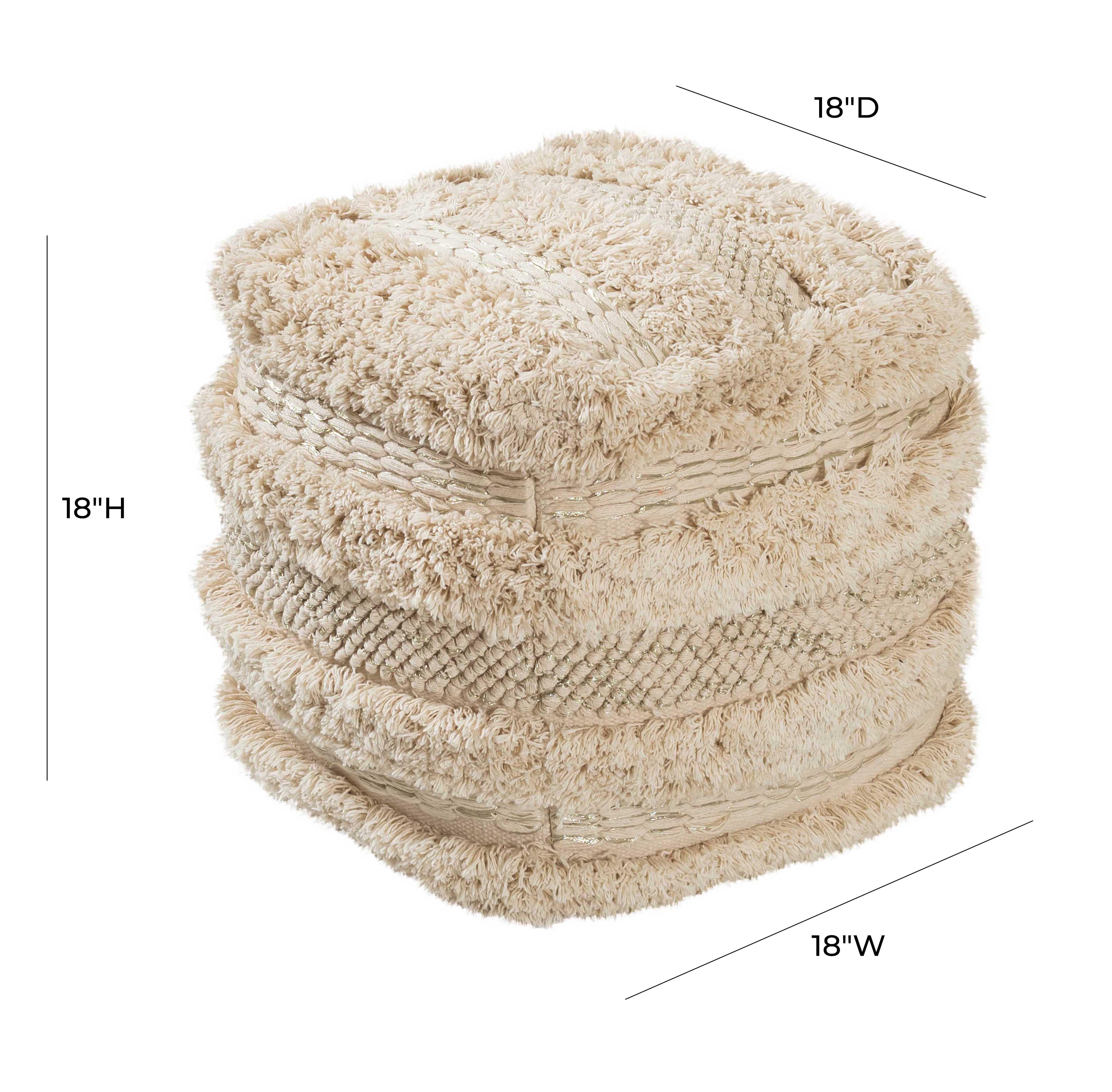 Yorba Cotton Pouf - Image 5