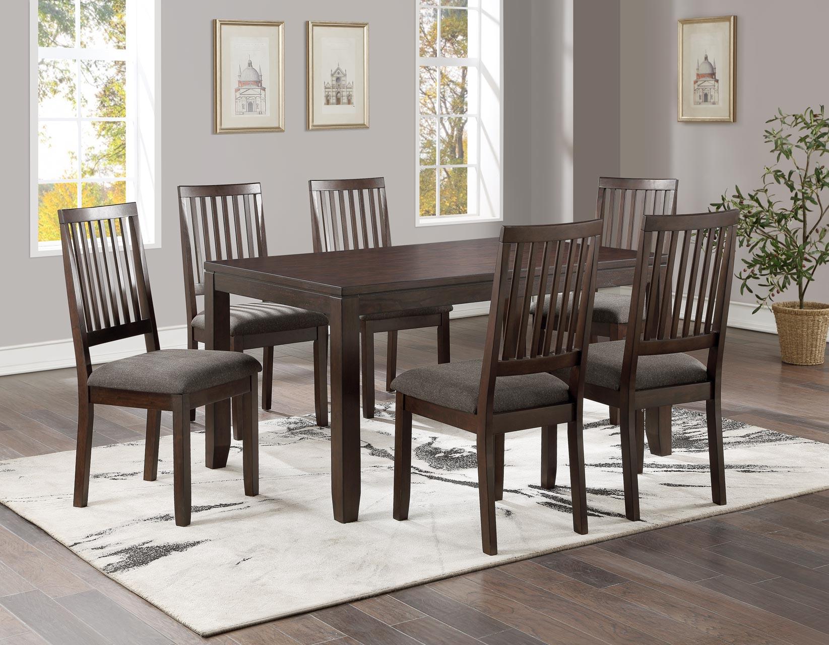 Yorktown Espresso 7-Piece Dining Room Set