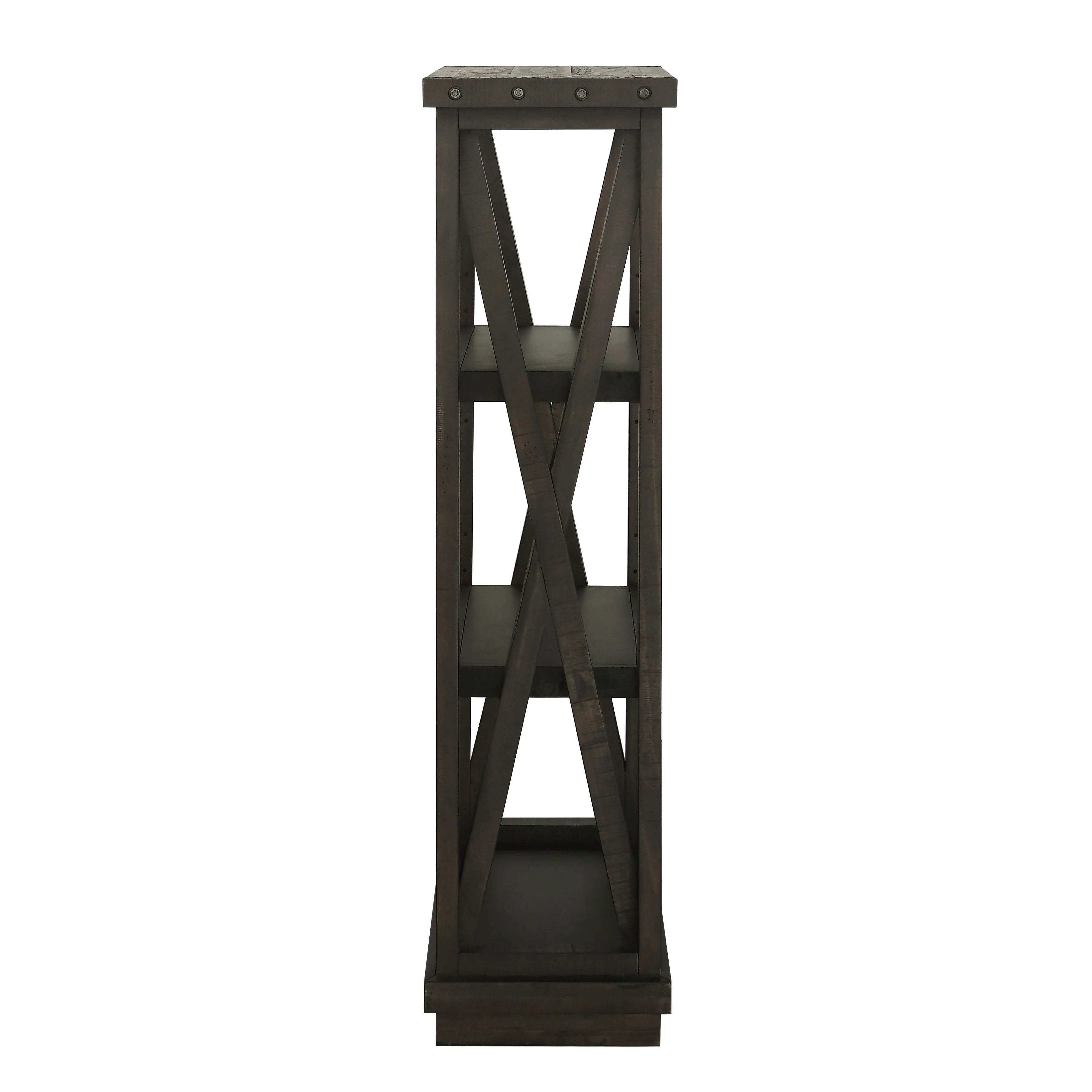 Yosemite Solid Wood 54x39 inch Bookshelf in Cafe - Image 5