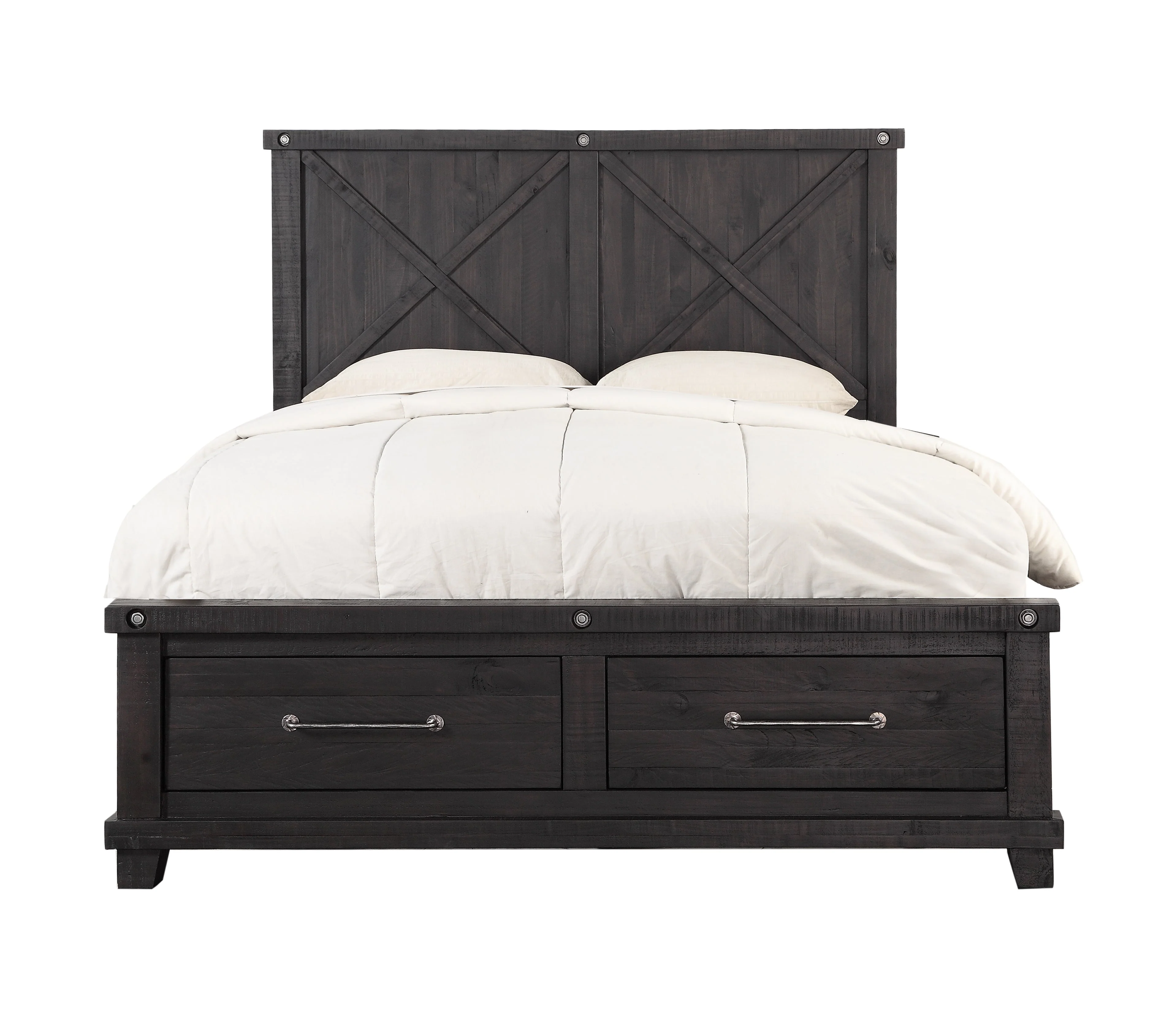Yosemite Solid Wood Footboard Eastern King Storage Bed in Cafe - Image 7
