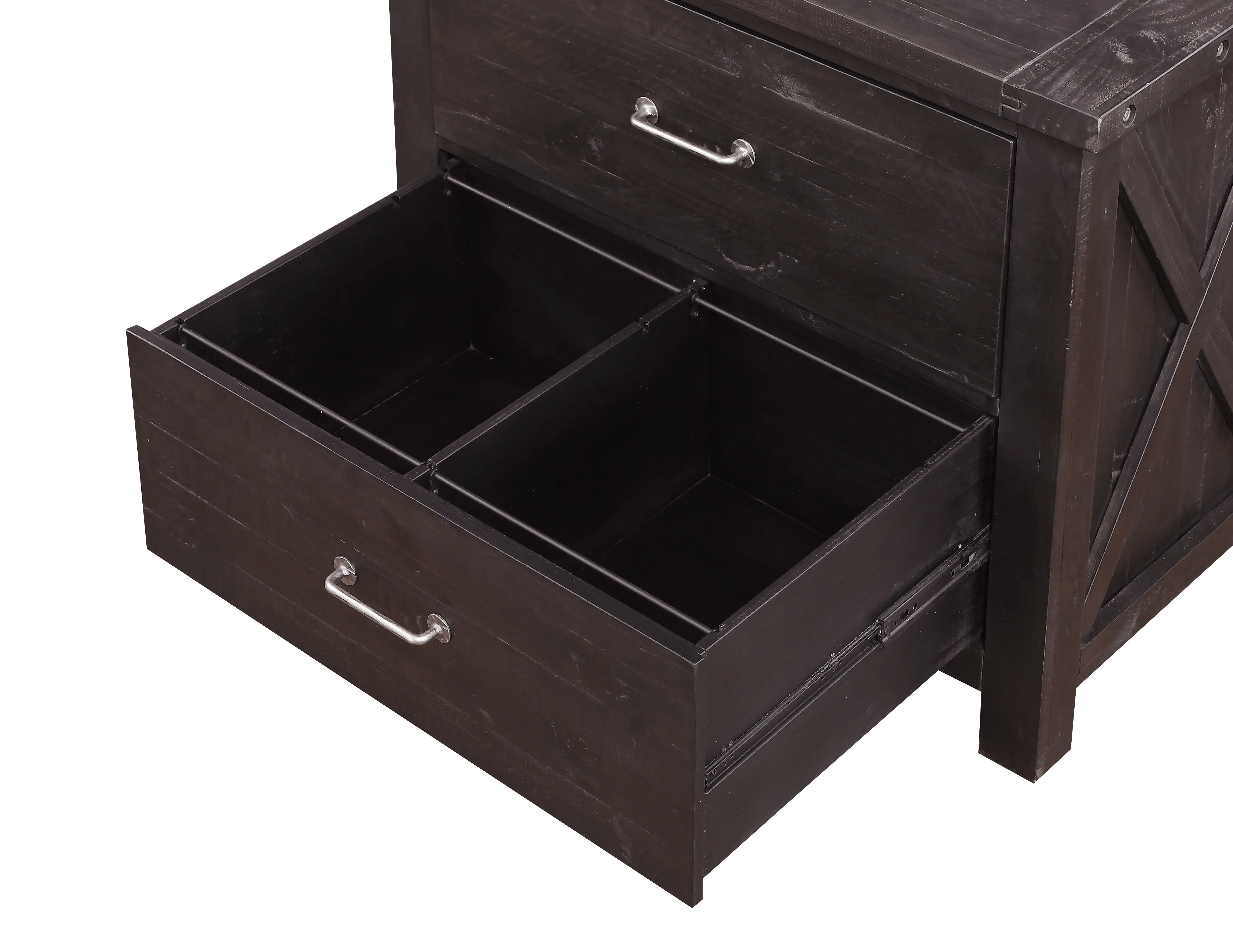 Yosemite Solid Wood Lateral File Cabinet in Cafe - Image 5