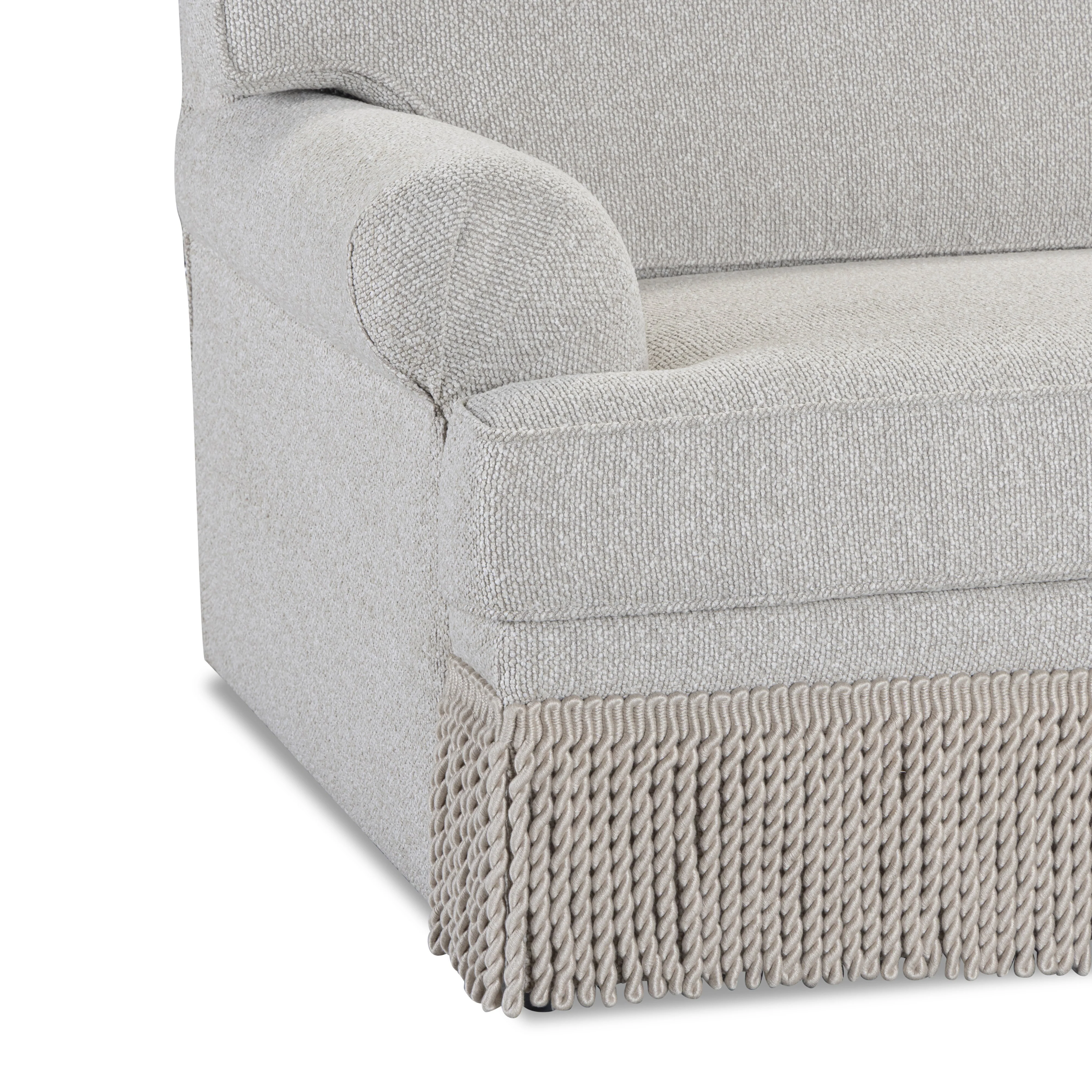 Yvette 3-Piece Warm Grey Performance Boucle L-Sectional - Image 3