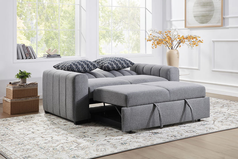 Zaira Grey Sofa & Loveseat - Image 3