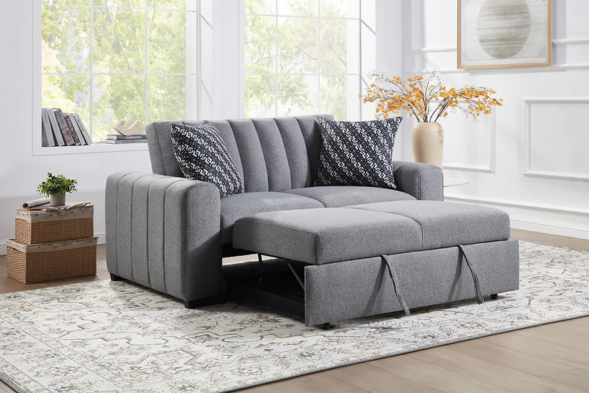 Zaira Grey Sofa & Loveseat - Image 5