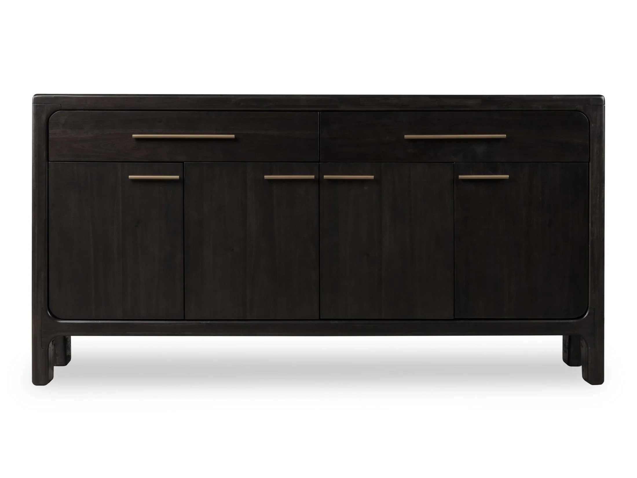 Zamba Four Door Two Drawer Acacia Wood Sideboard in Jaguar