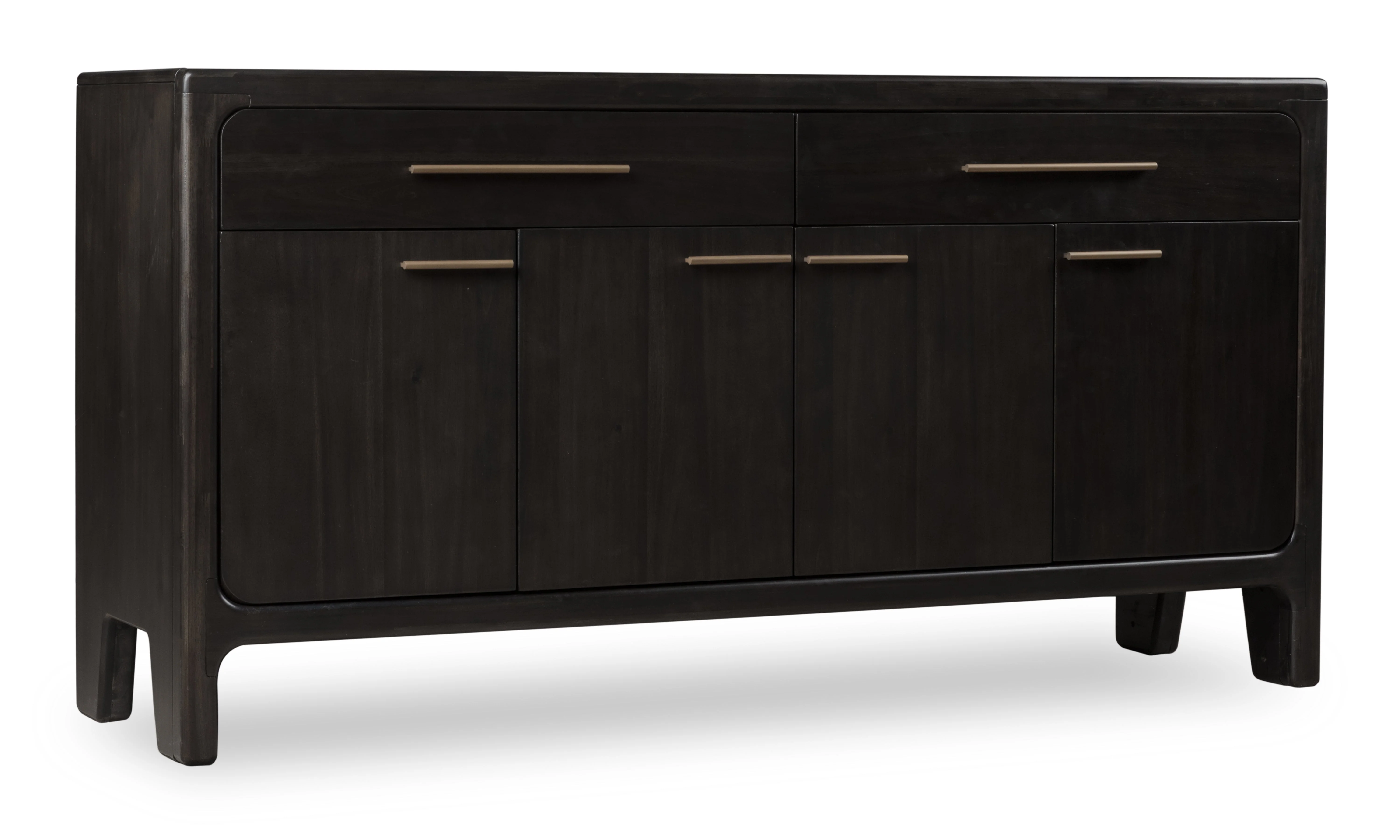 Zamba Four Door Two Drawer Acacia Wood Sideboard in Jaguar - Image 2