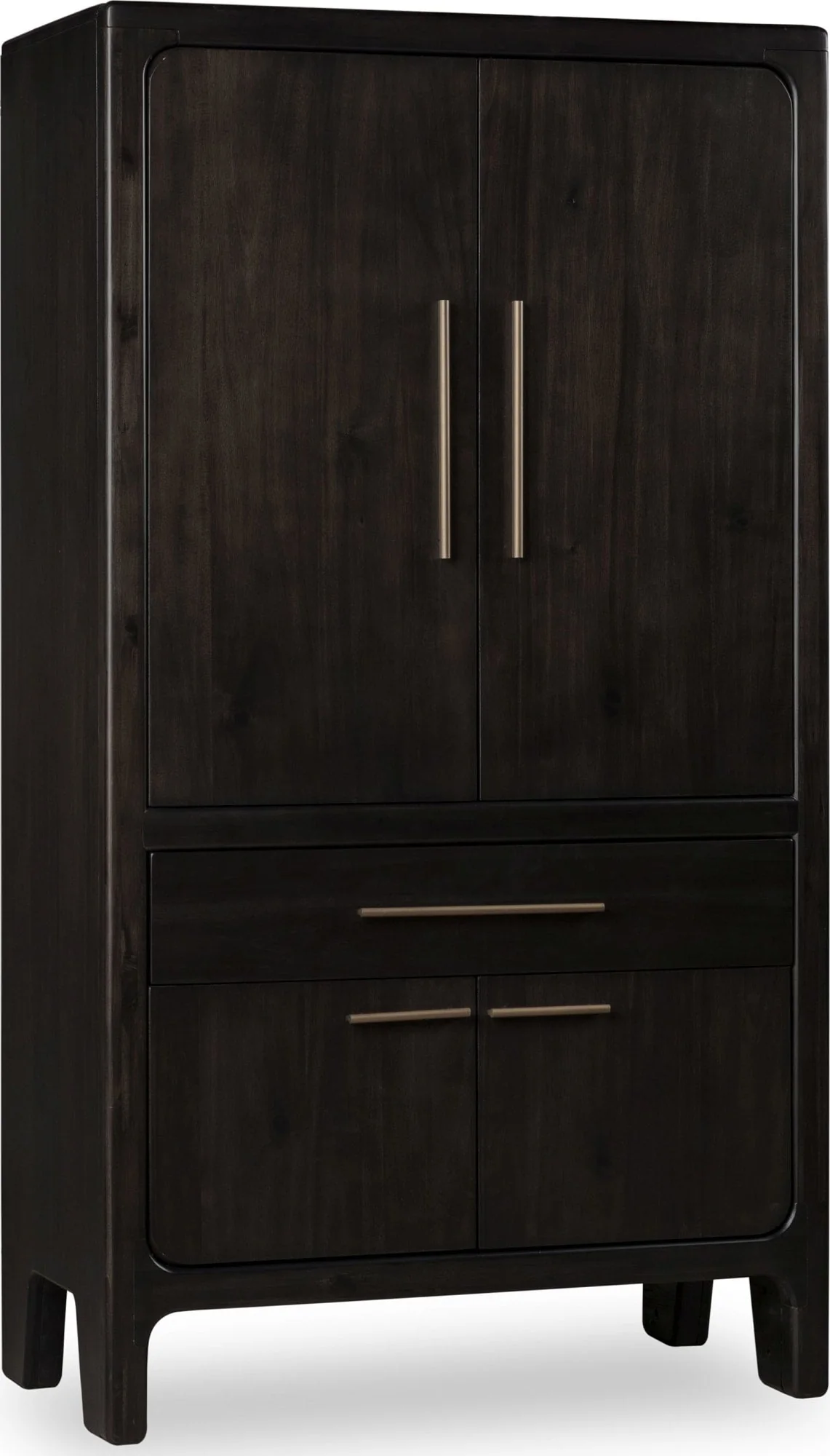 Zamba Jaguar Four Door One Drawer Acacia Bar Cabinet - Image 4