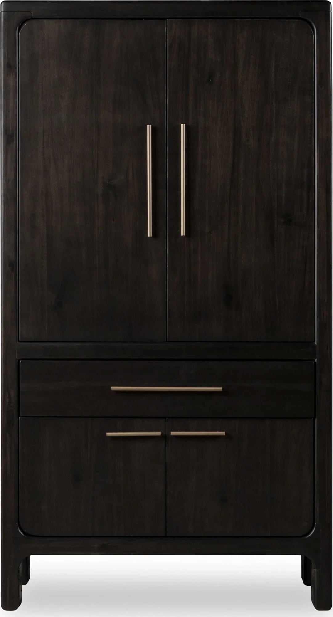 Zamba Jaguar Four Door One Drawer Acacia Bar Cabinet - Image 5