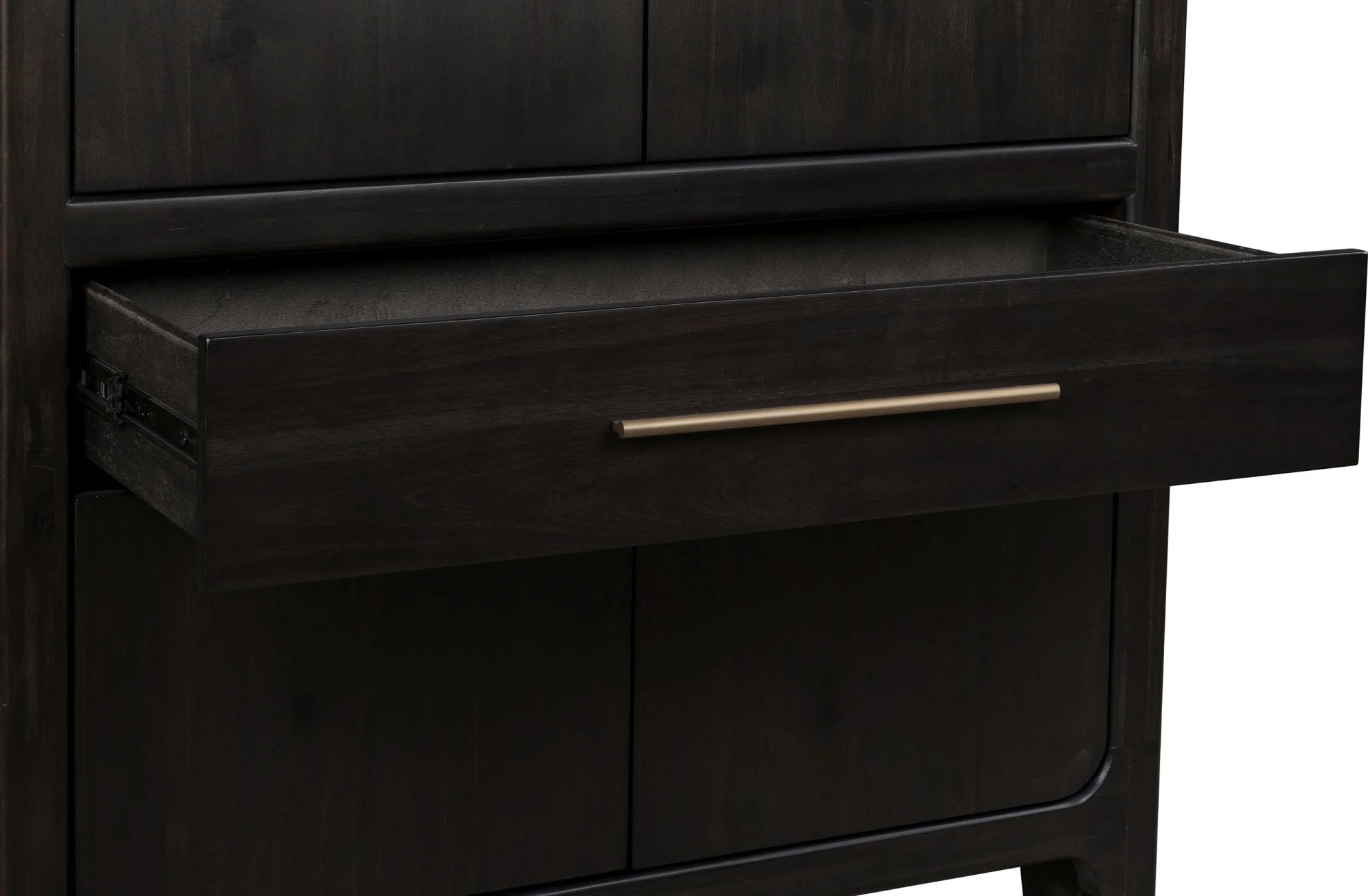 Zamba Jaguar Four Door One Drawer Acacia Bar Cabinet - Image 7