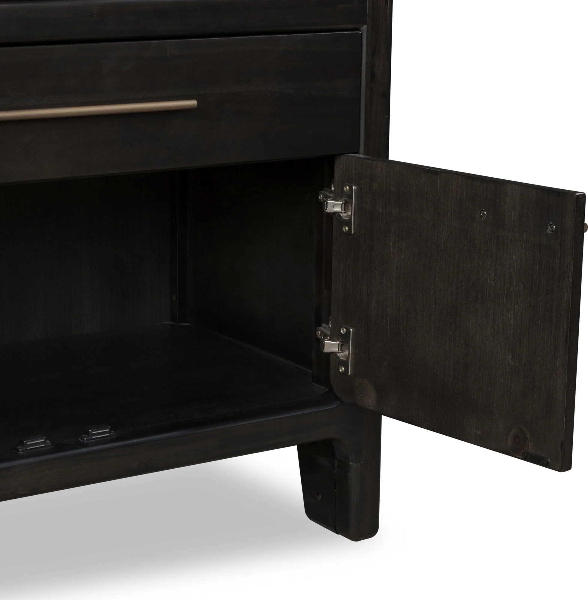 Zamba Jaguar Four Door One Drawer Acacia Bar Cabinet - Image 9
