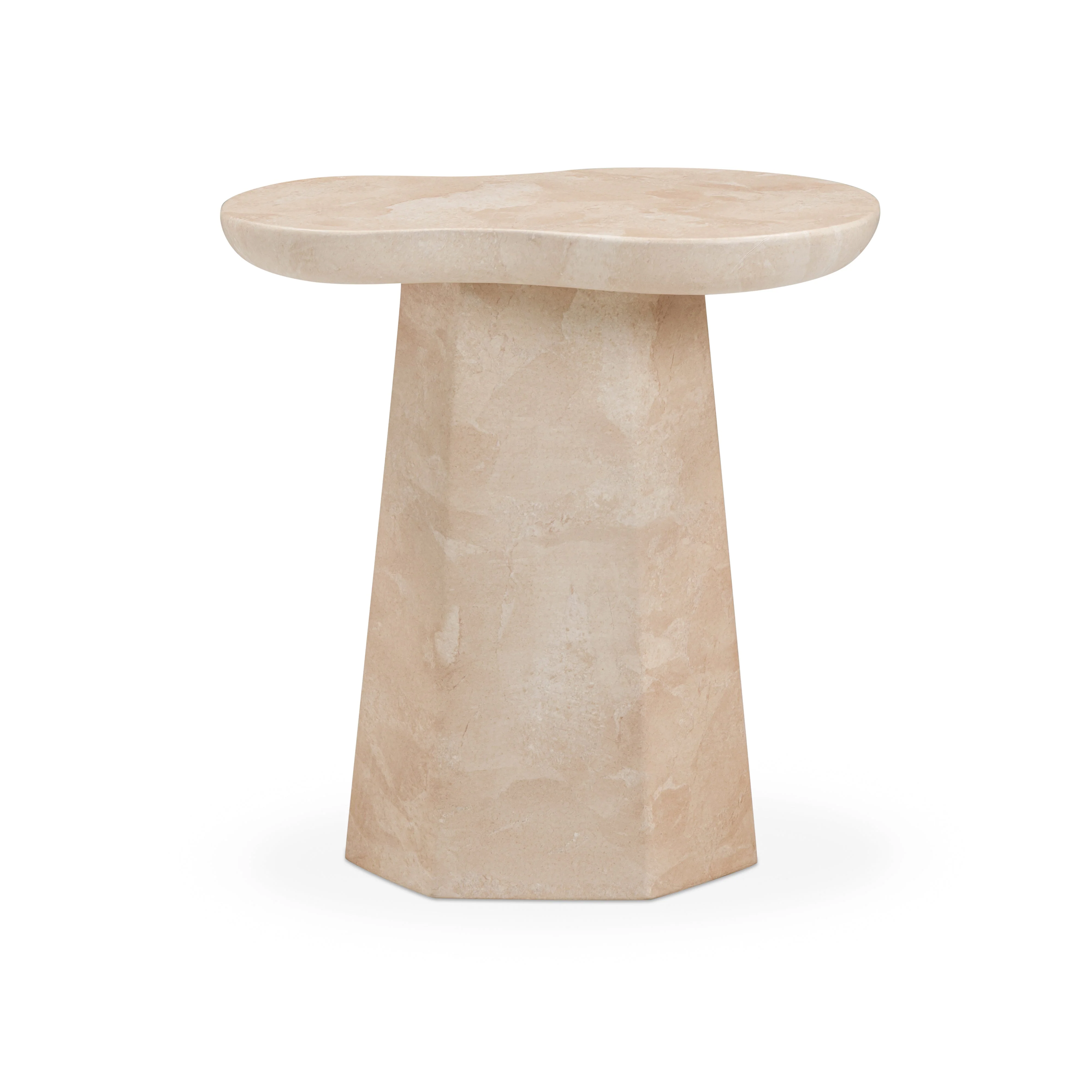 Zaya Rose Faux Marble Indoor/Outdoor Side Table