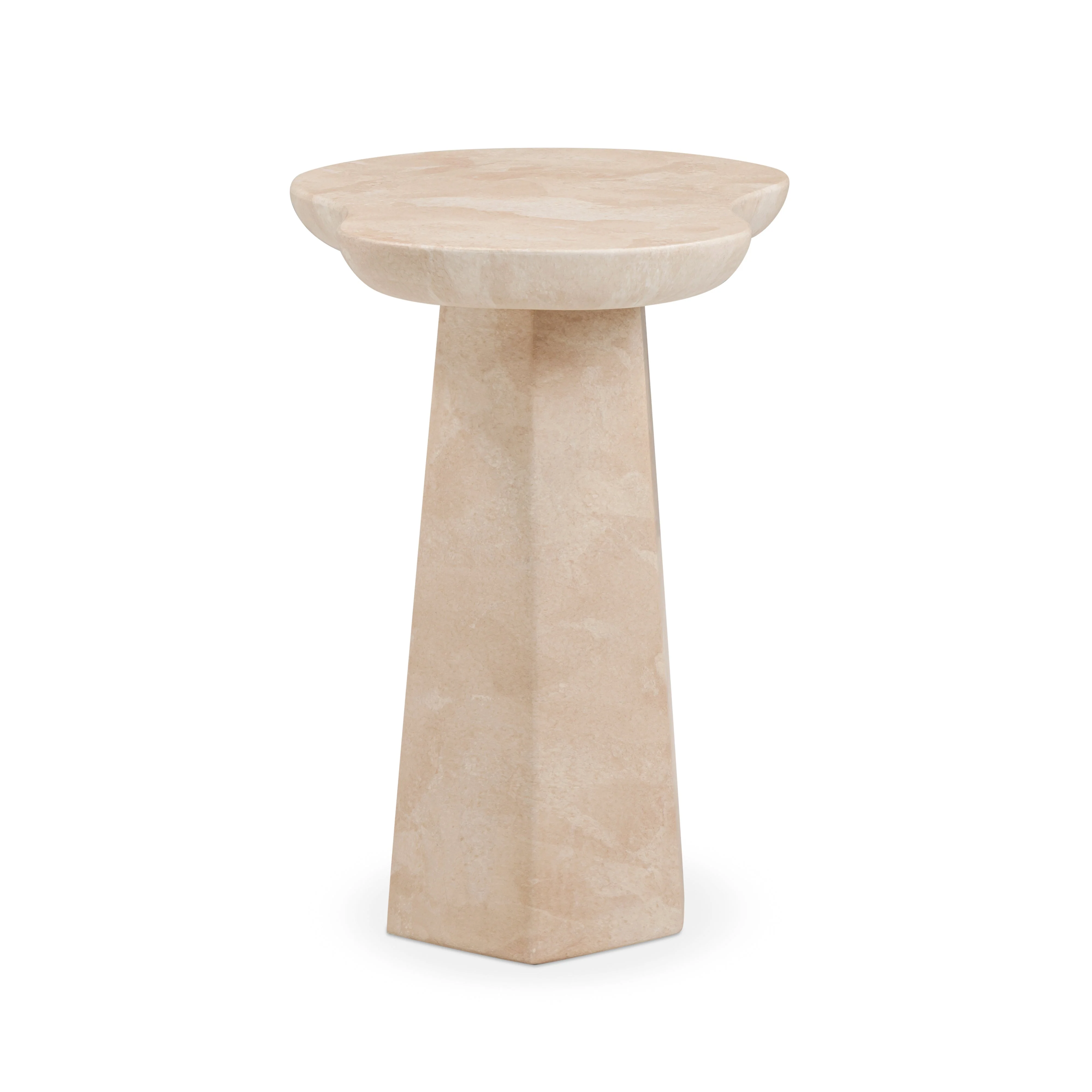 Zaya Rose Faux Marble Indoor/Outdoor Side Table - Image 4