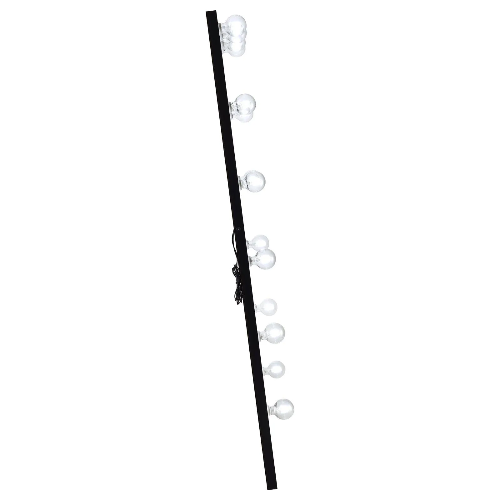 Zayan Black High Gloss Full Length Floor Mirror With Lighting - Image 10