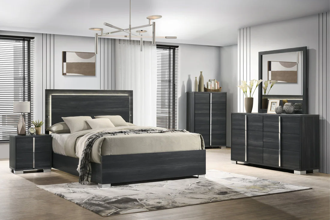Zen Black 5-Piece Bedroom Set