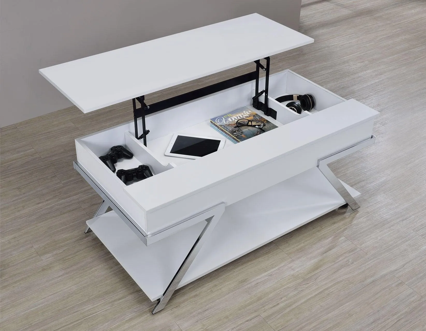Zena Lift-Top Cocktail Table with Casters - Image 8