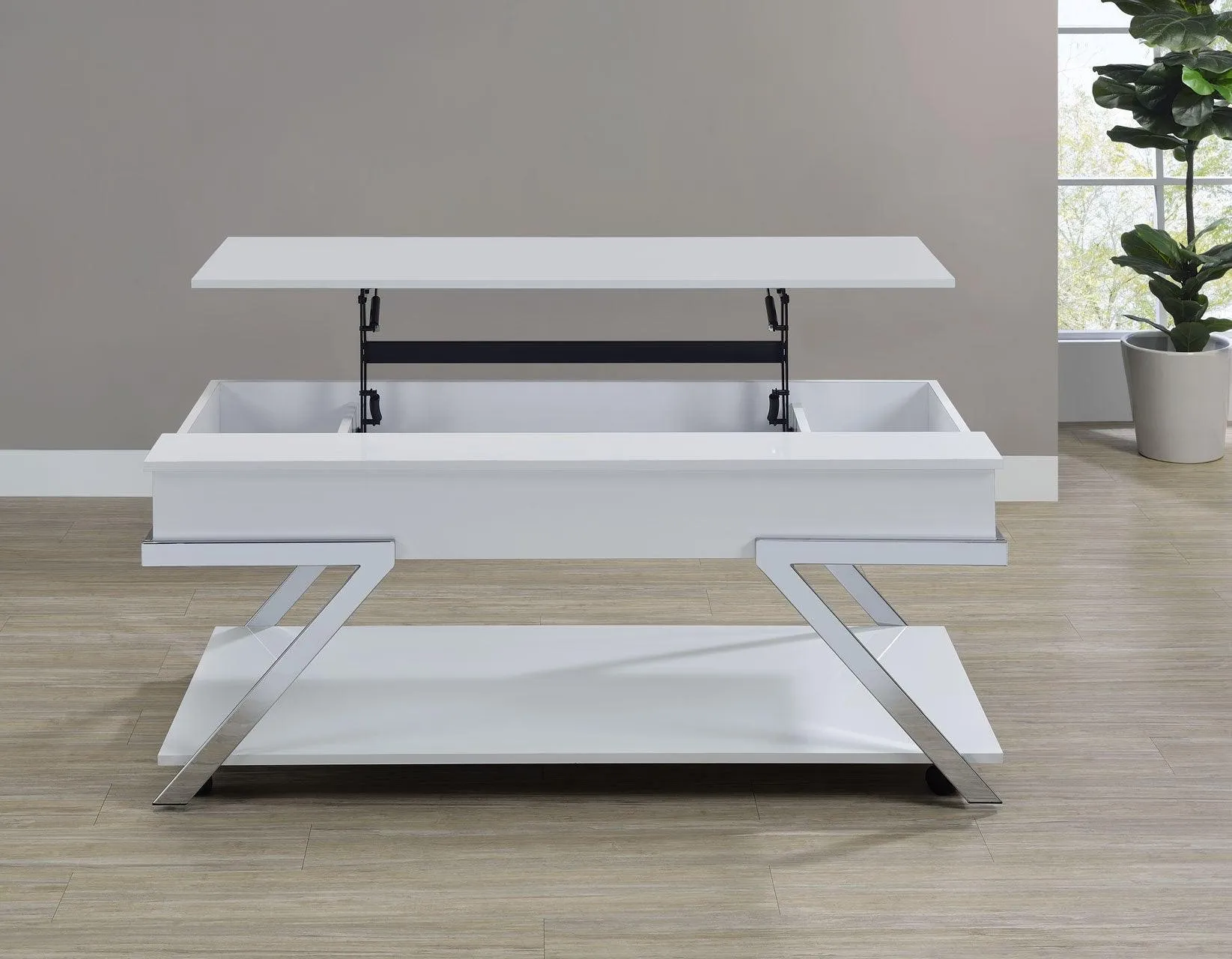 Zena Lift-Top Cocktail Table with Casters - Image 9