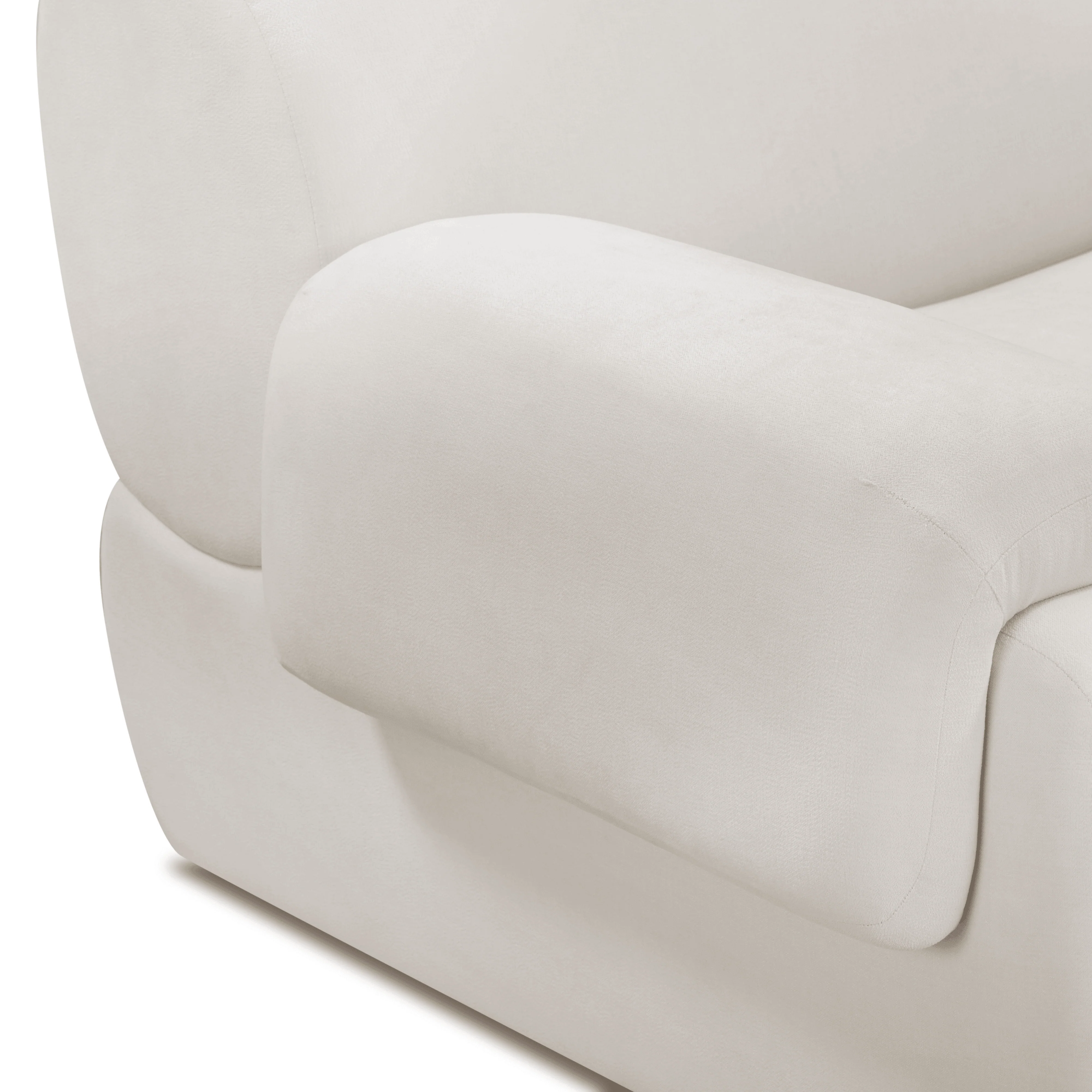 Zenith 80" Contract-Grade Upcycled Fabric Modular Loveseat - Image 5
