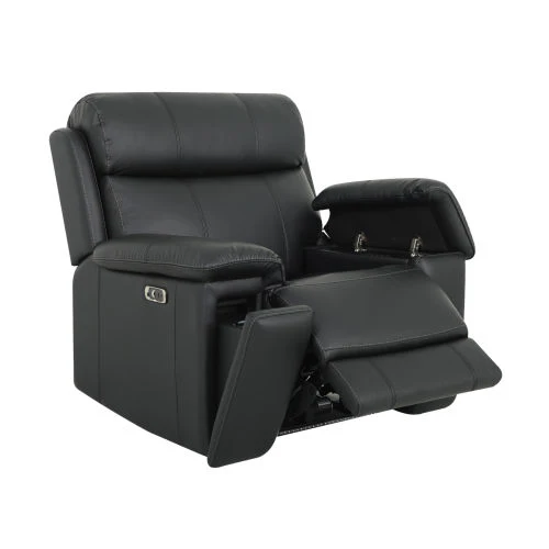 Zenith Black Power Immersive Audio Recliner with Built-in Speakers, Lighting and Vibration - Image 4