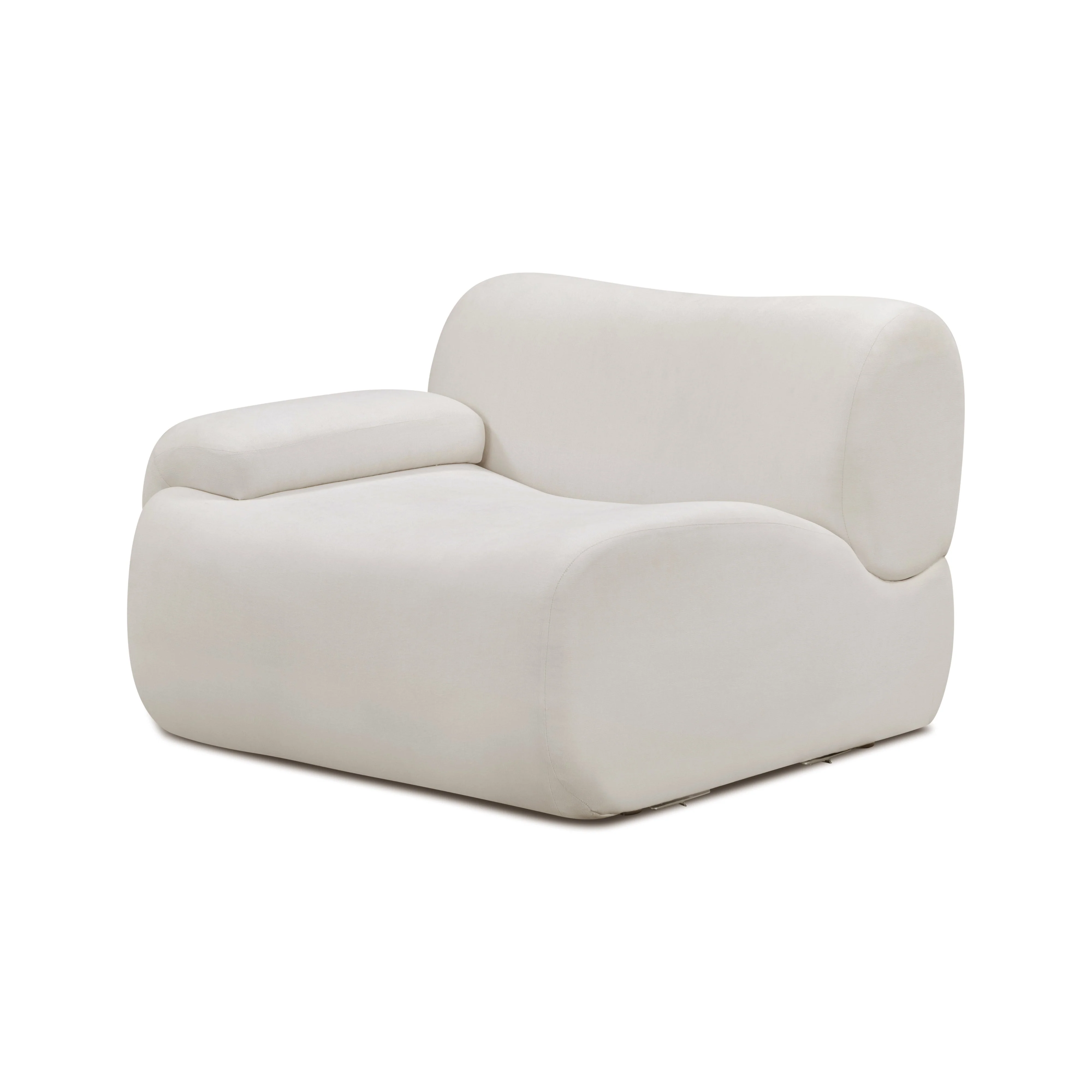 Zenith Contract-Grade Upcycled Fabric Corner Chair - Image 13