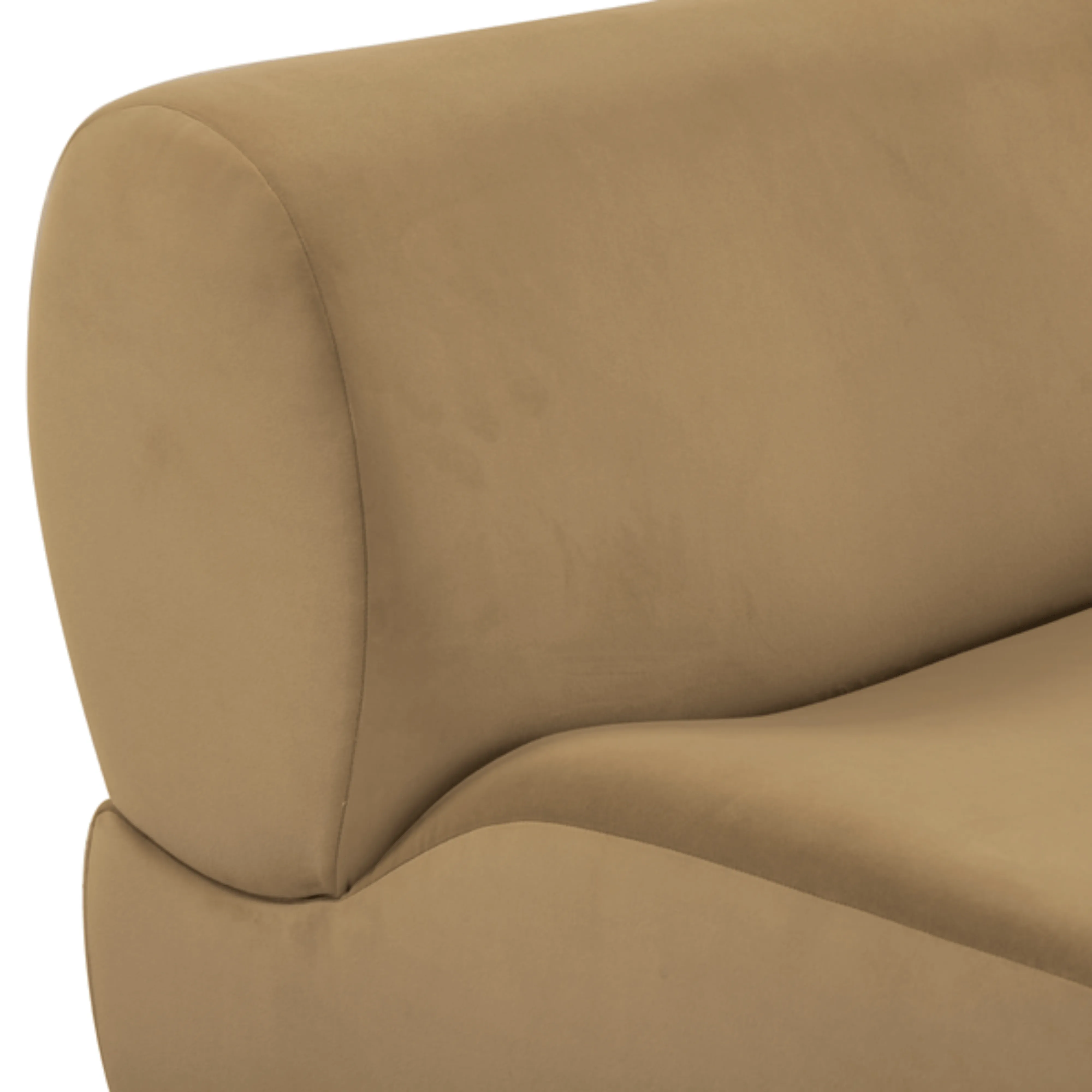 Zenith Latte Brown Performance Velvet Corner Wedge - Image 5