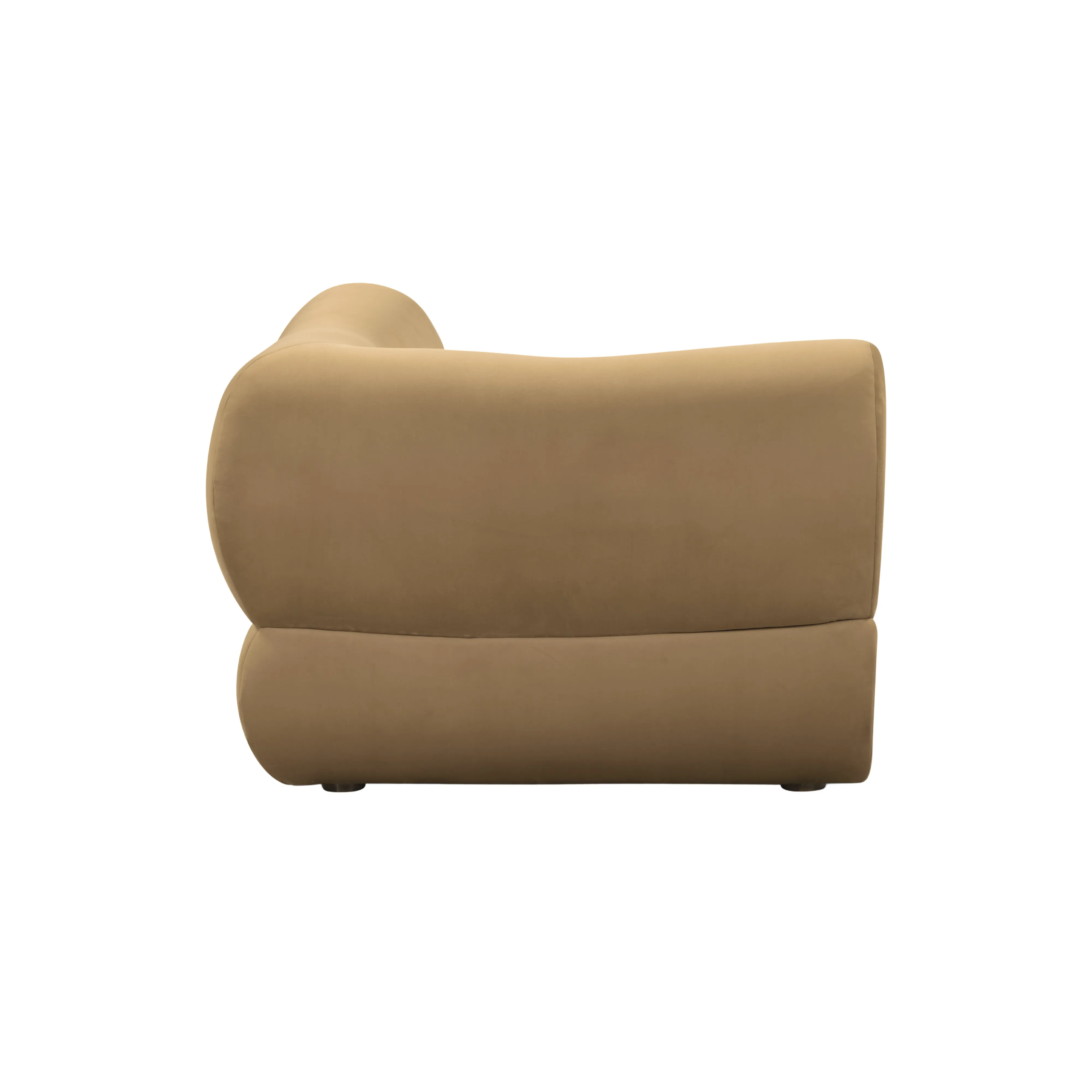 Zenith Latte Brown Performance Velvet Corner Wedge - Image 6