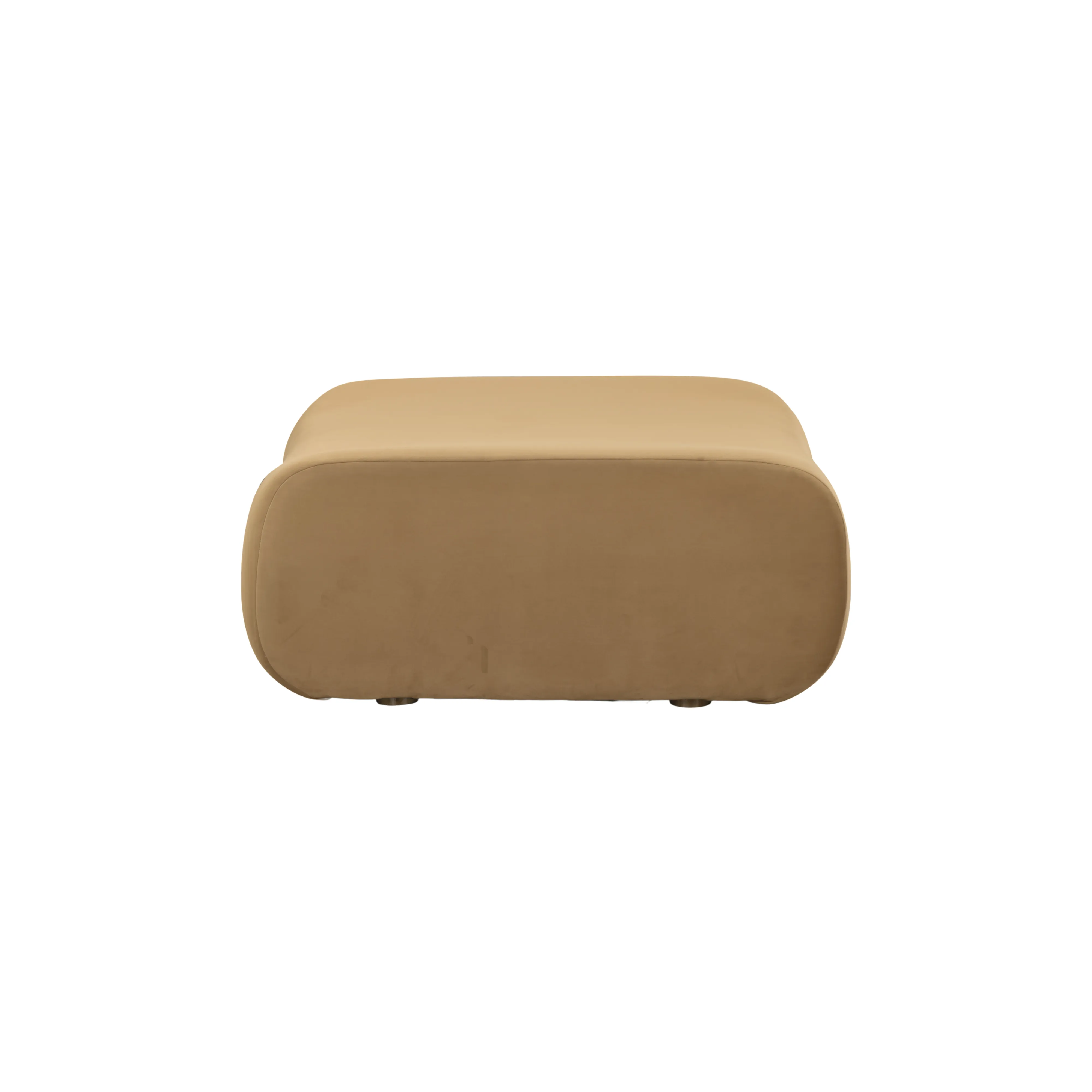 Zenith Latte Brown Performance Velvet Ottoman - Image 4