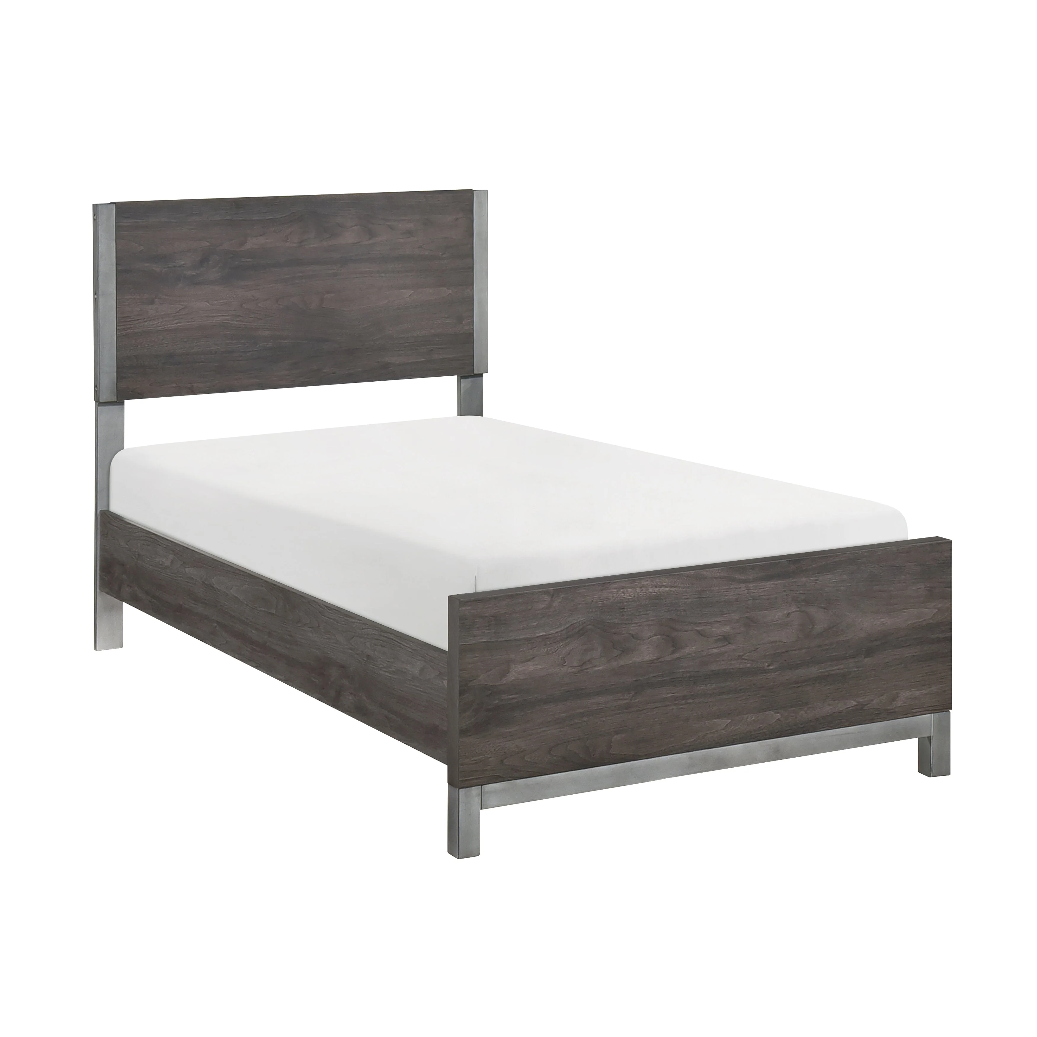 Zephyr Brownish Gray Twin Panel Bed - Image 4