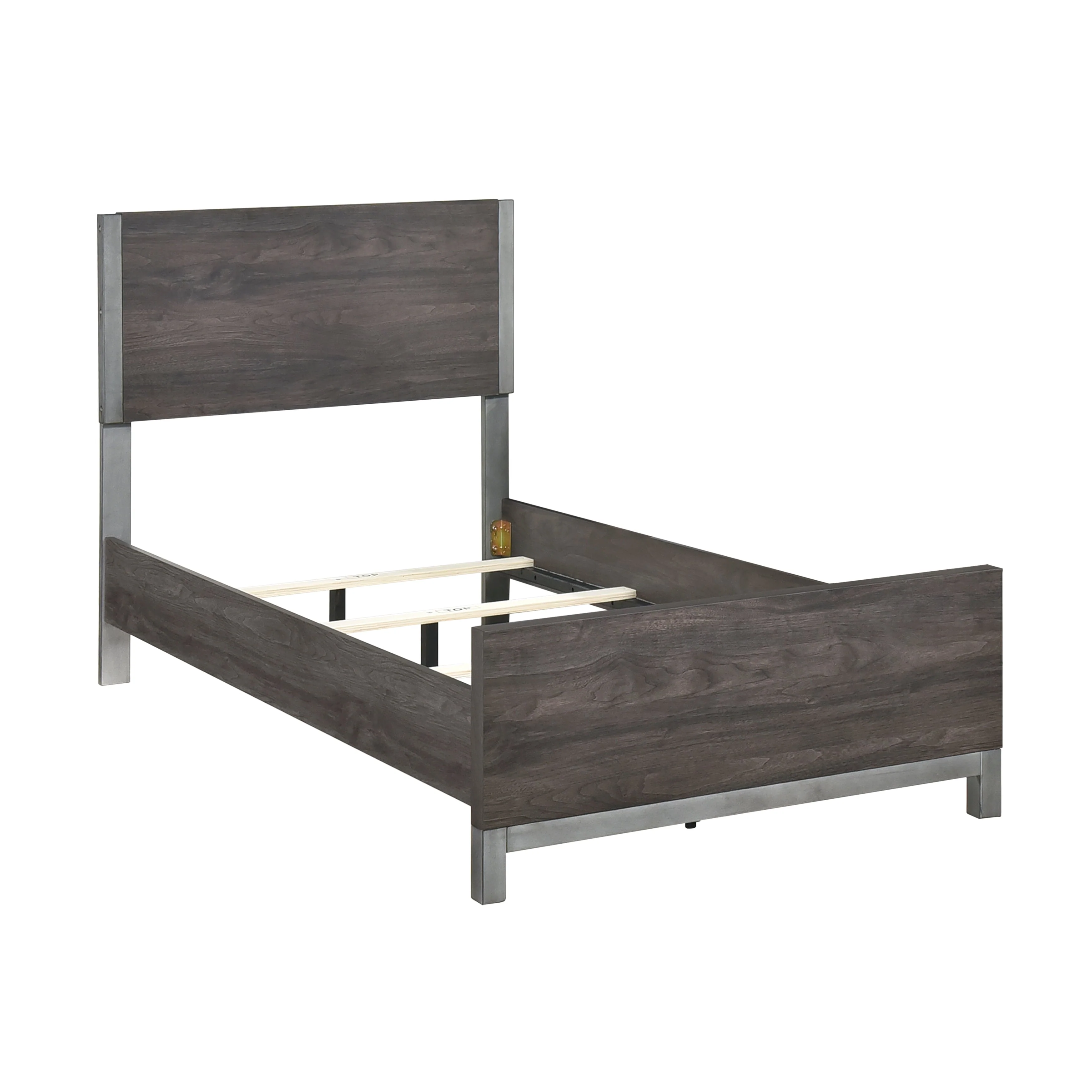 Zephyr Brownish Gray Twin Panel Bed - Image 5