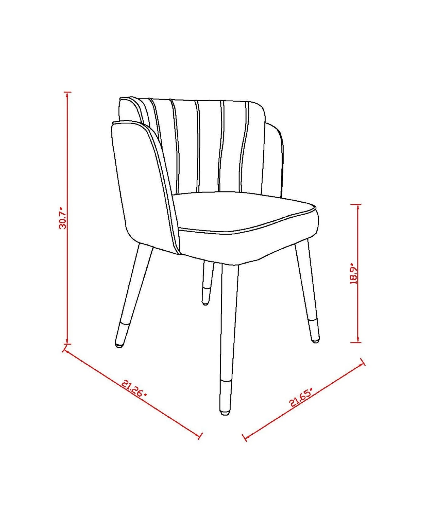 Zephyr Dining Chair in Hunter Green - Image 3