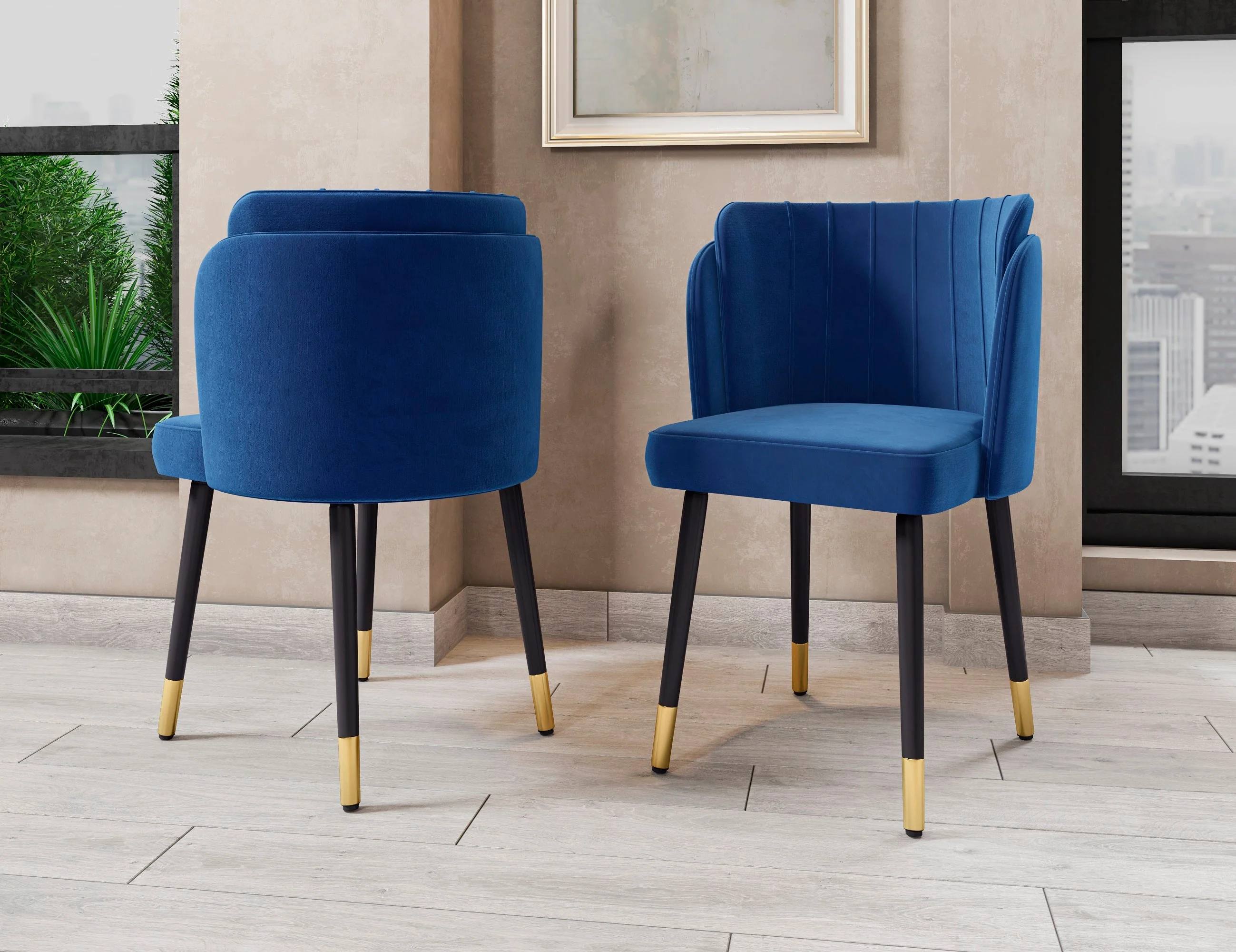 Zephyr Dining Chair in Royal Blue - Image 2