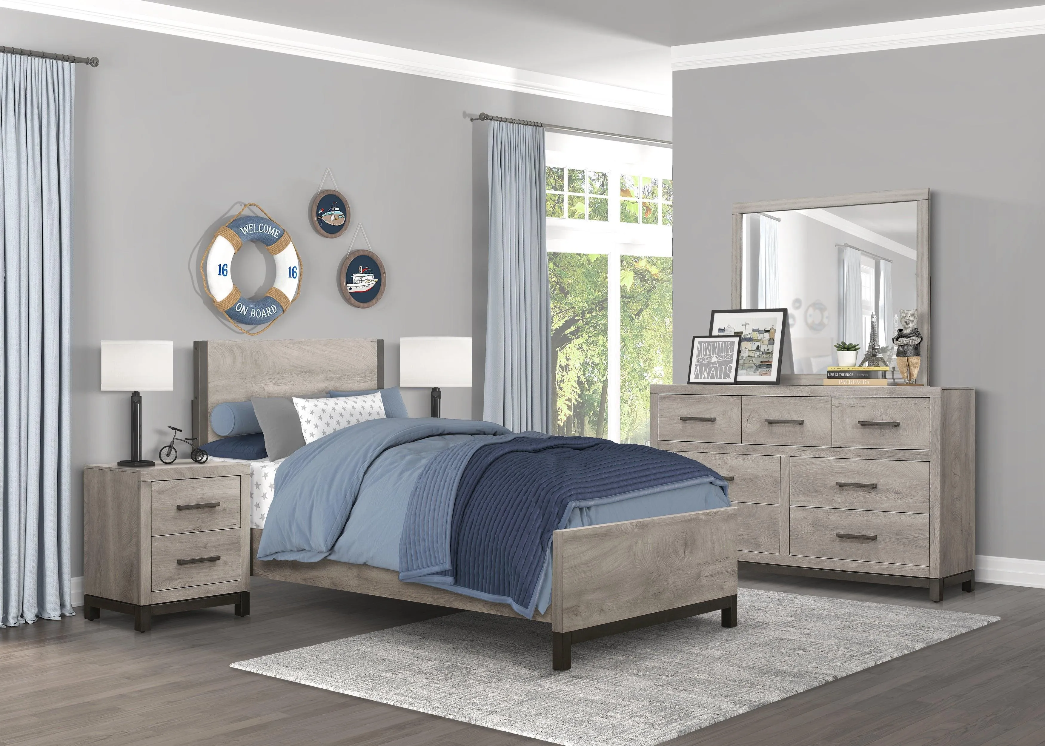 Zephyr Light Gray Dresser - Image 7