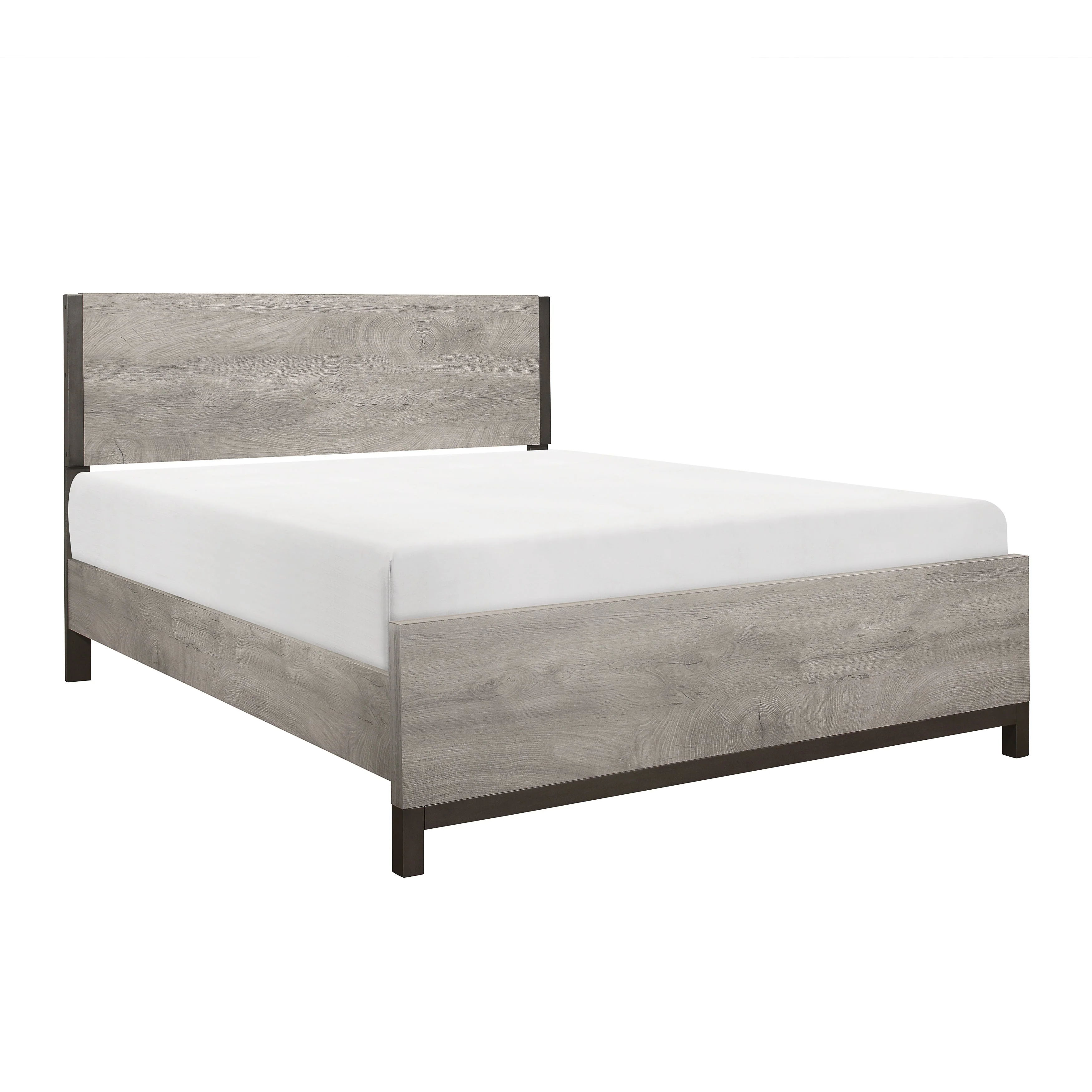 Zephyr Light Gray Full Panel Bed - Image 3