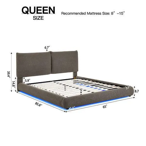 Zima Brown Queen Platform Bed [Special Price] - Image 4