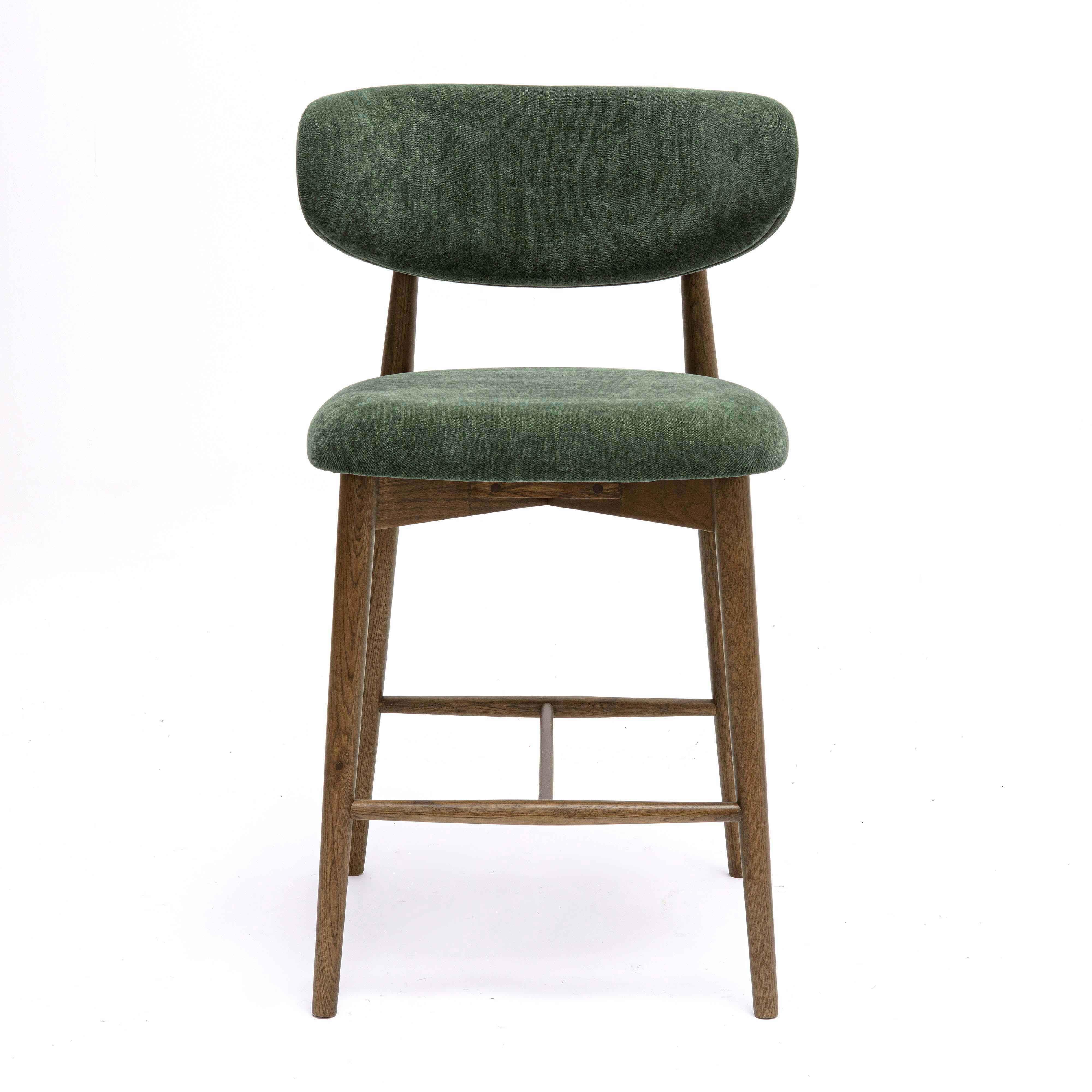 Zinea Performance Textured Velvet Counter Stool - Image 10