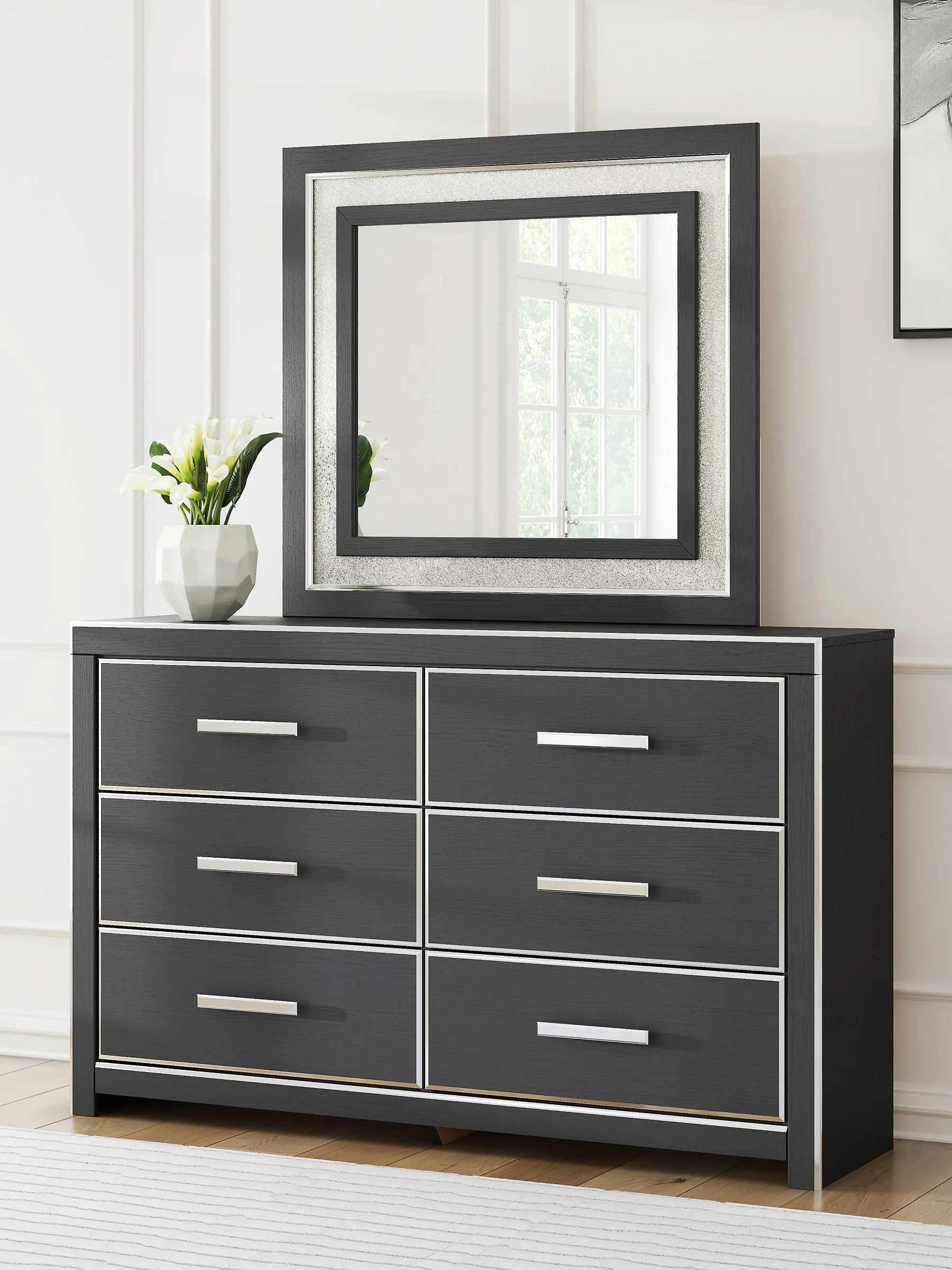 Zuraleus Black Six Drawer Dresser - Image 8