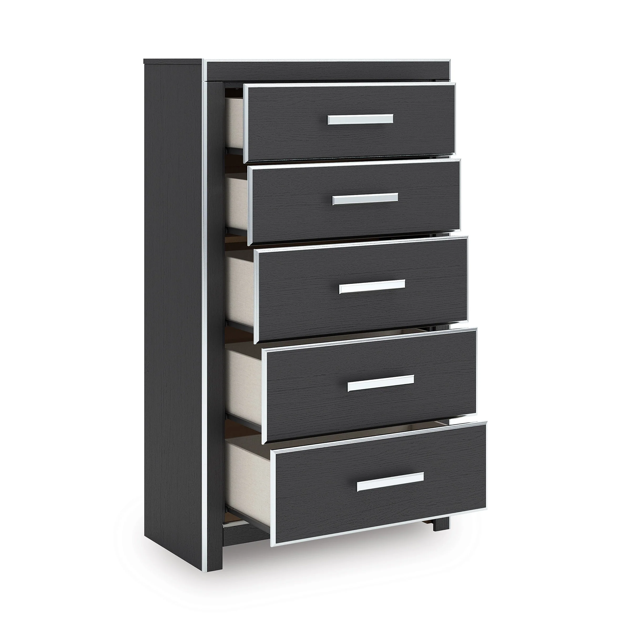 Zuraleus Black Upholstered Panel Bedroom Set - Image 13