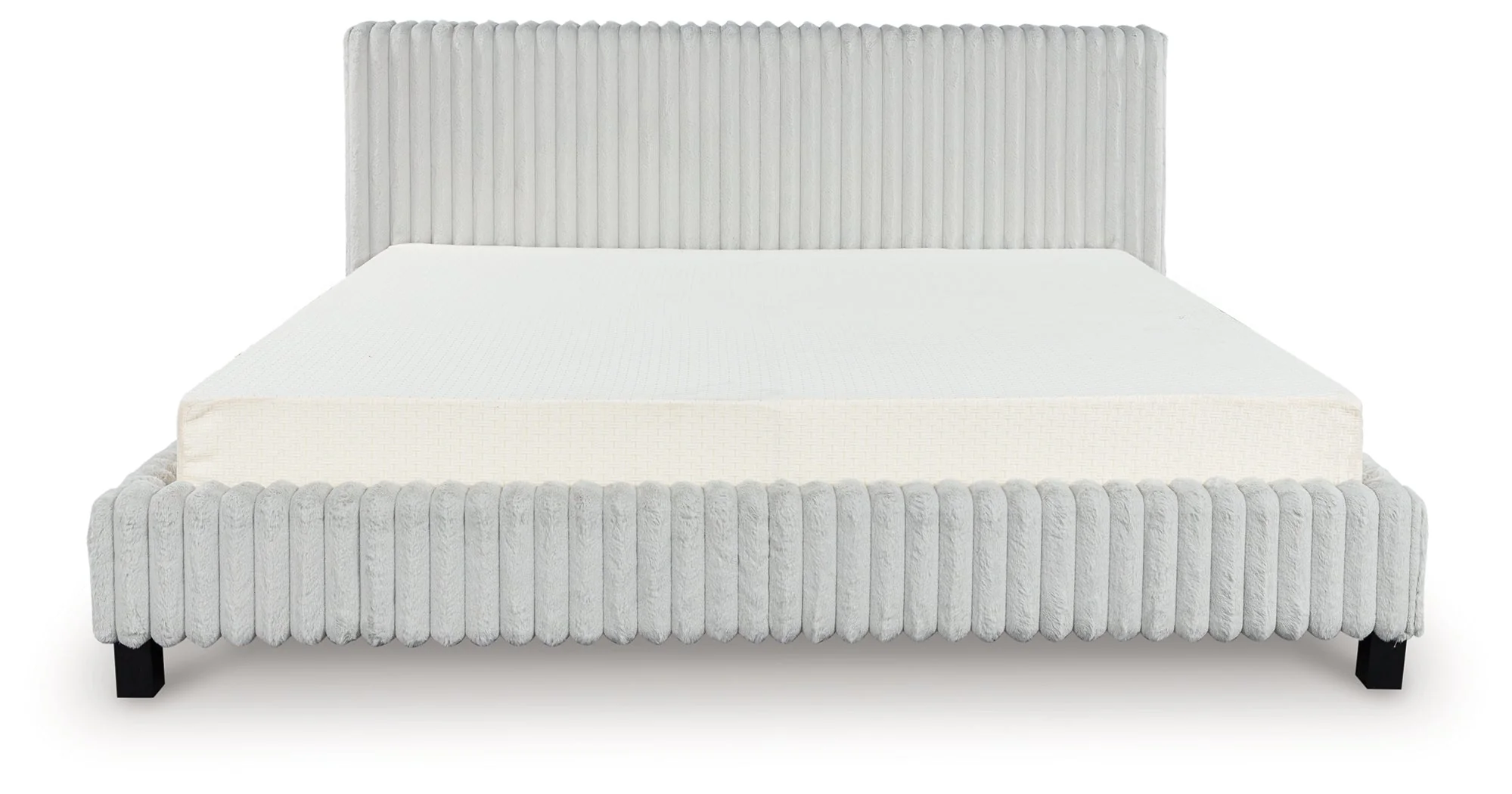 Zuraleus White California King Upholstered Bed