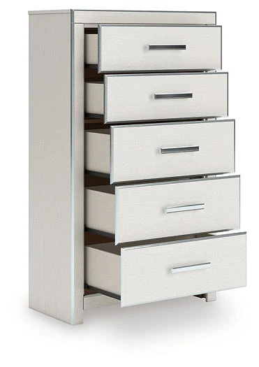 Zuraleus White Five Drawer Chest - Image 3