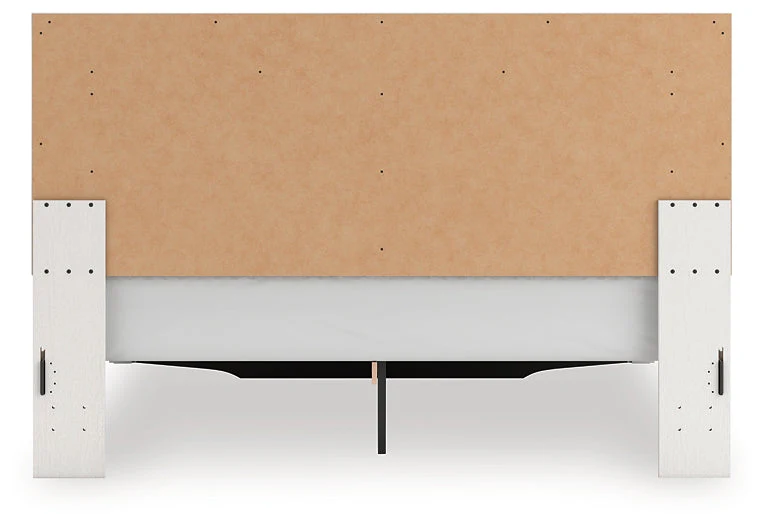 Zuraleus White King Upholstered Panel Storage Bed - Image 4