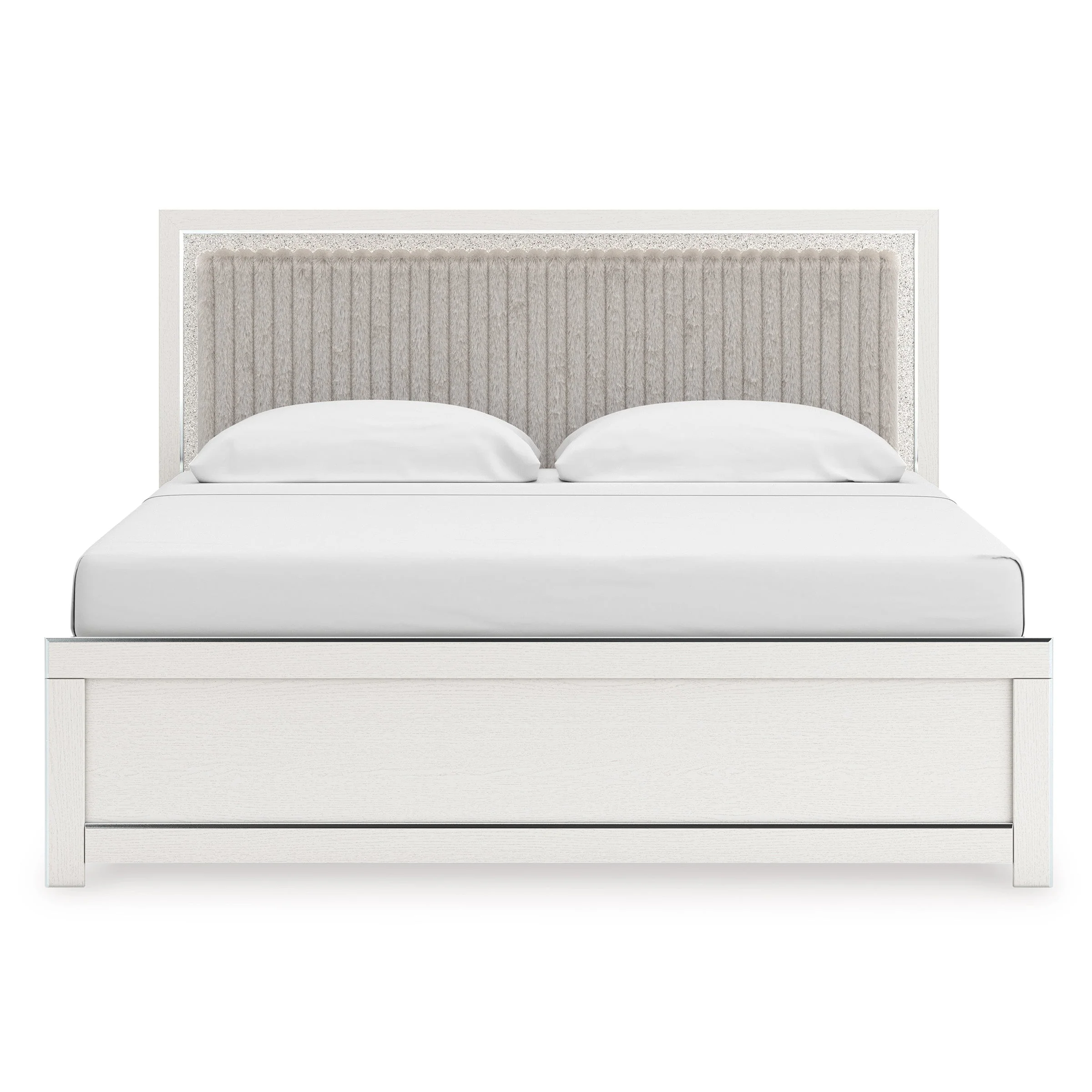 Zuraleus White Upholstered Panel Bedroom Set - Image 8