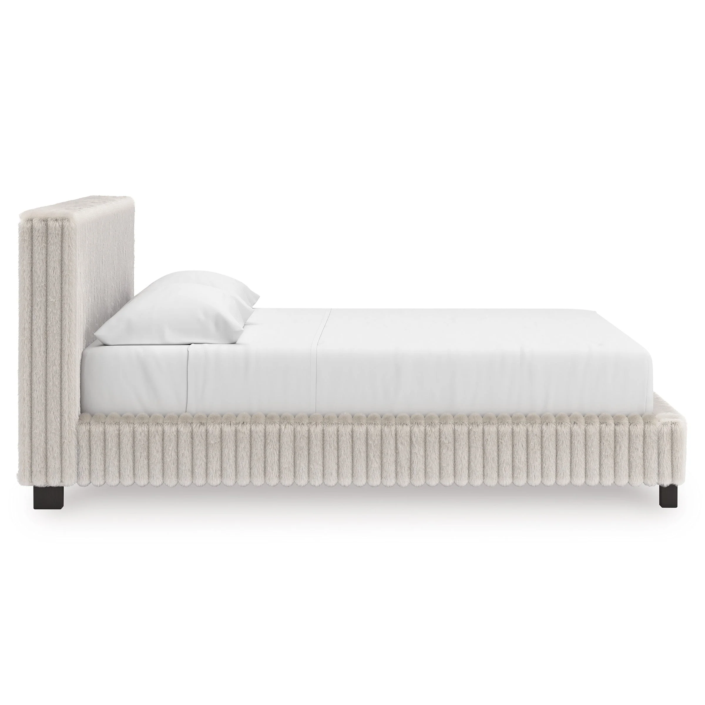 Zuraleus White Upholstered Platform Bedroom Set - Image 10