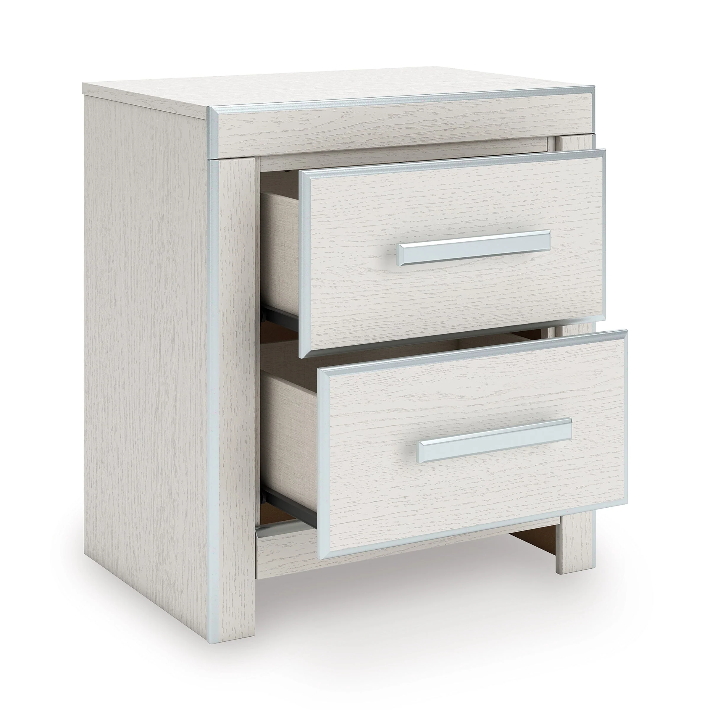 Zuraleus White Upholstered Platform Bedroom Set - Image 11