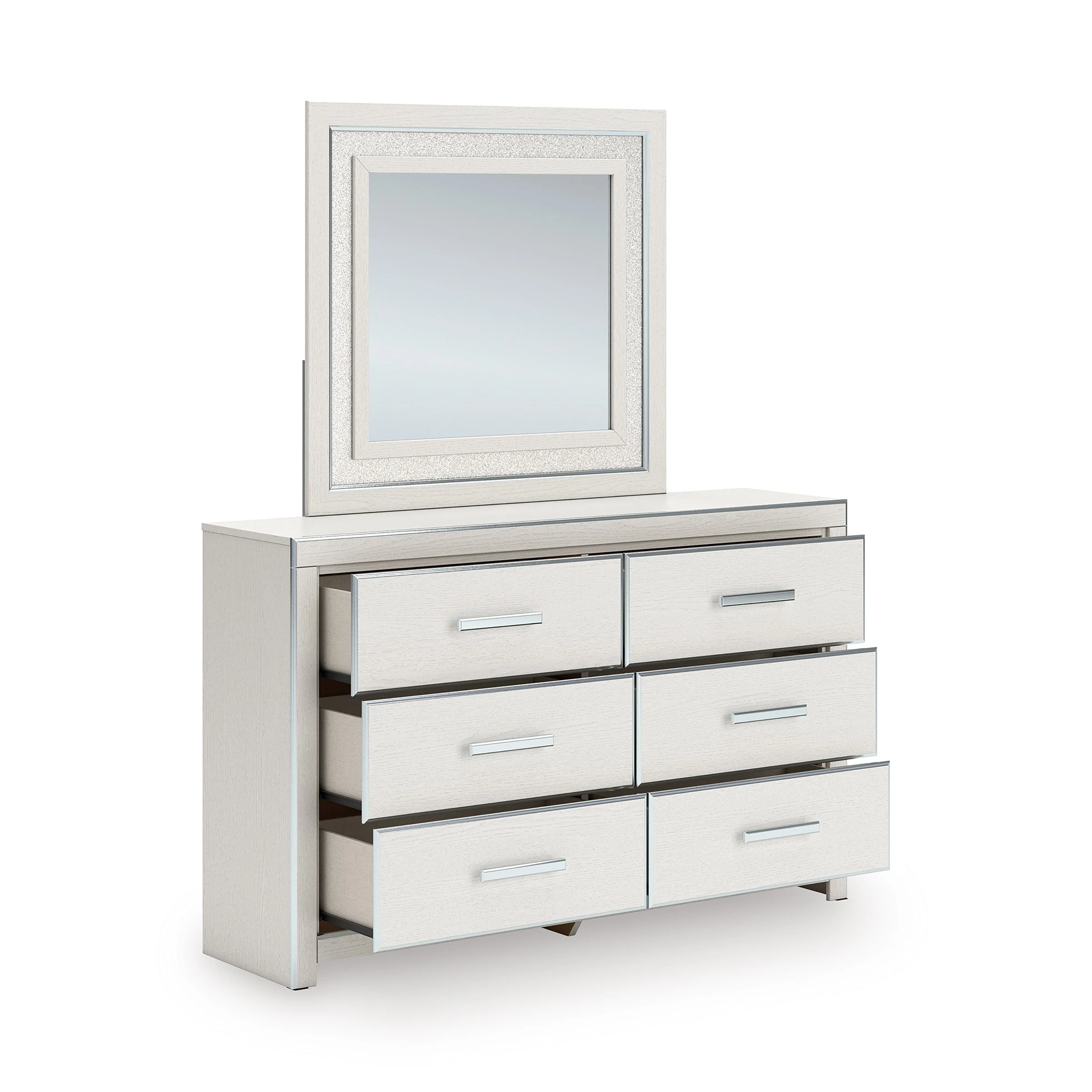 Zuraleus White Upholstered Platform Bedroom Set - Image 18